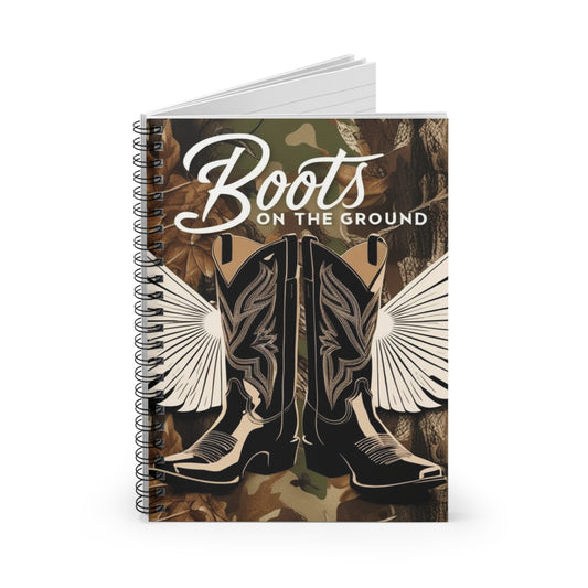 Boots On The Ground Spiral Notebook - Ruled Line
