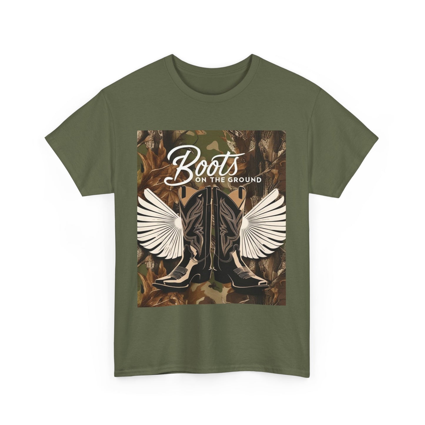 Boots On The Ground Unisex Cotton Tee 2-More Colors