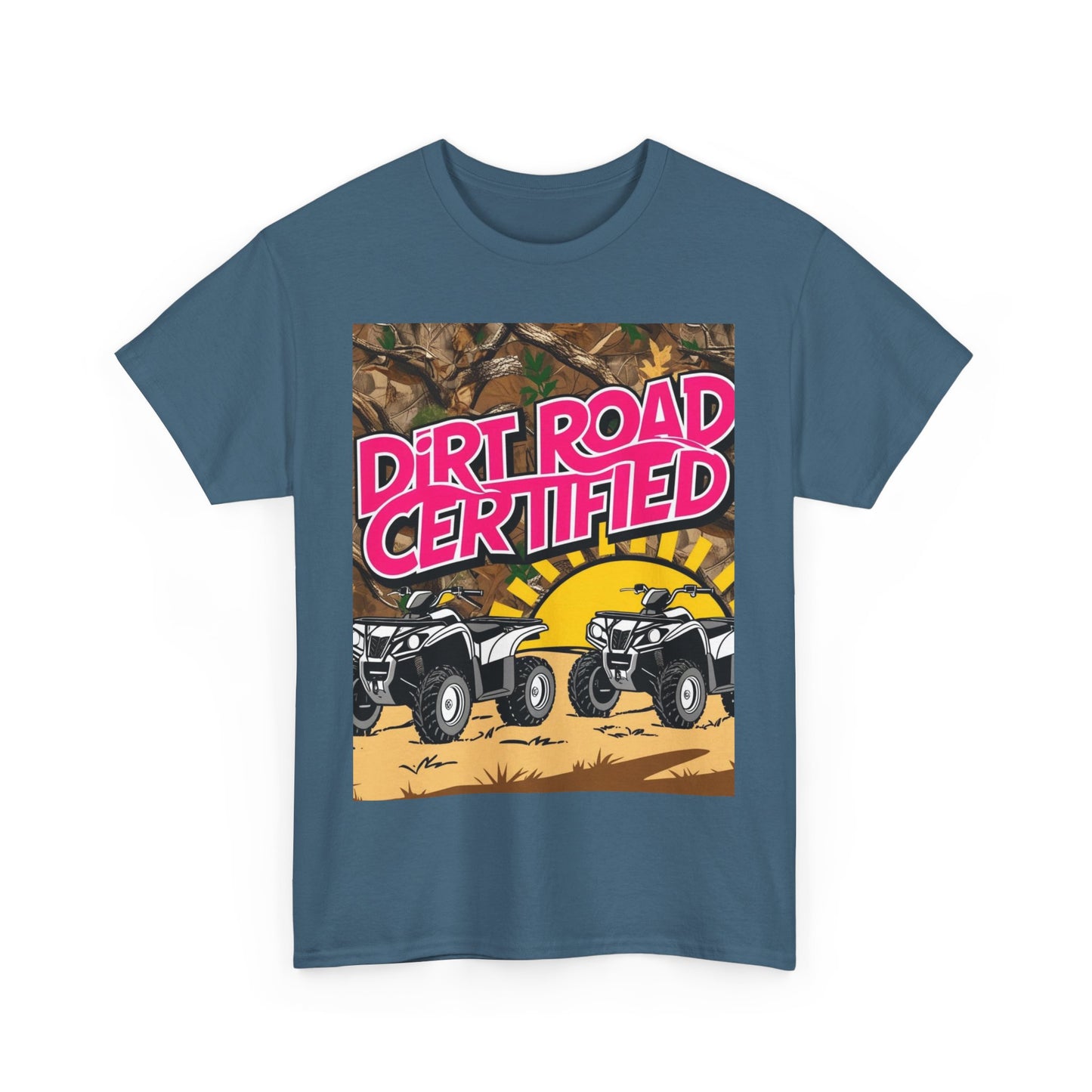 Dirt Road Certified Pink 2-More Colors Unisex Cotton Tee