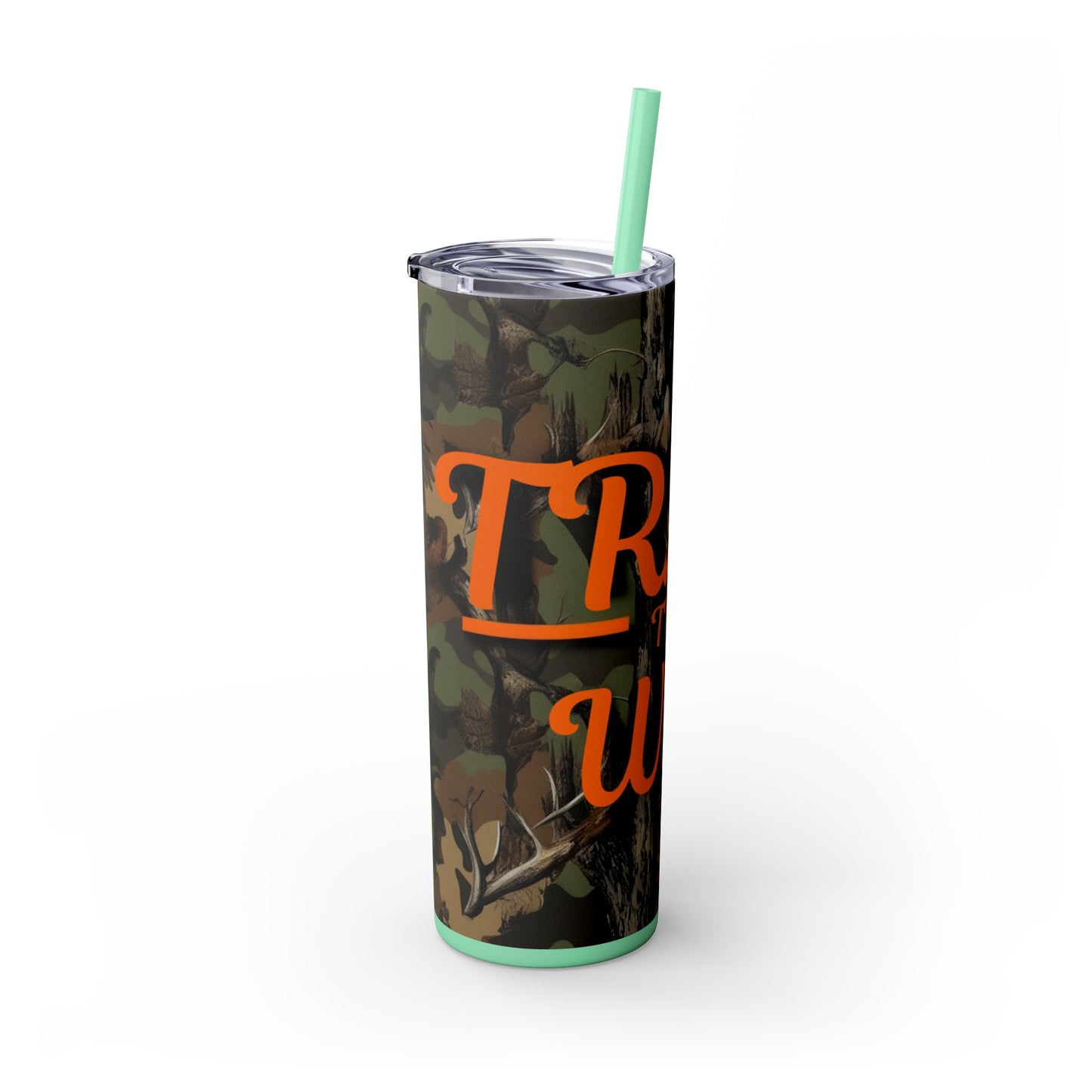 Trail That Way Skinny Tumbler with Straw, 20oz