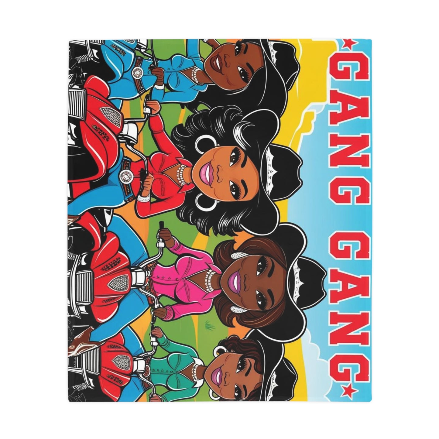 Cowgirl Gang Plush Fleece Blanket
