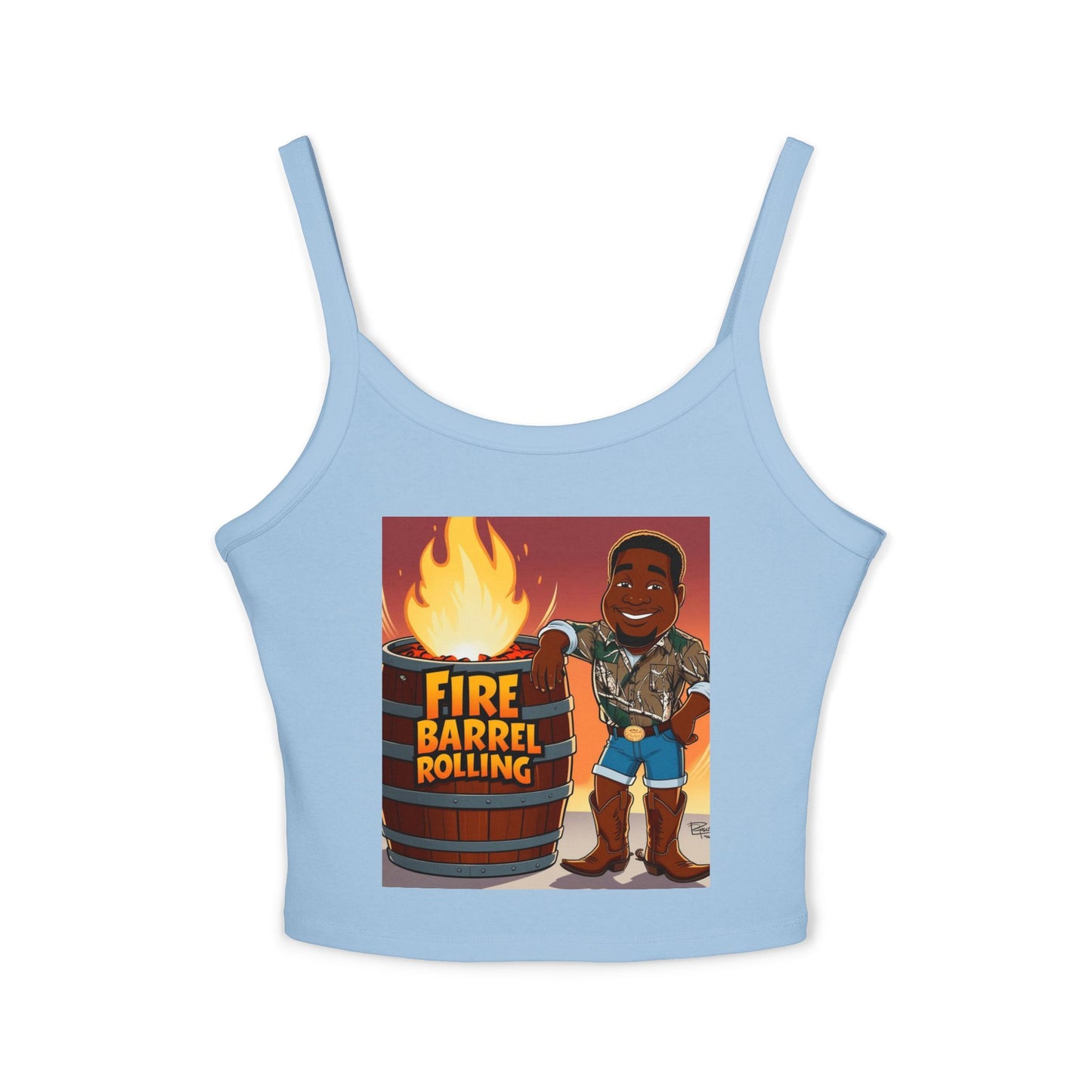 Fire Barrel Rolling Women's Spaghetti Strap Tank Top