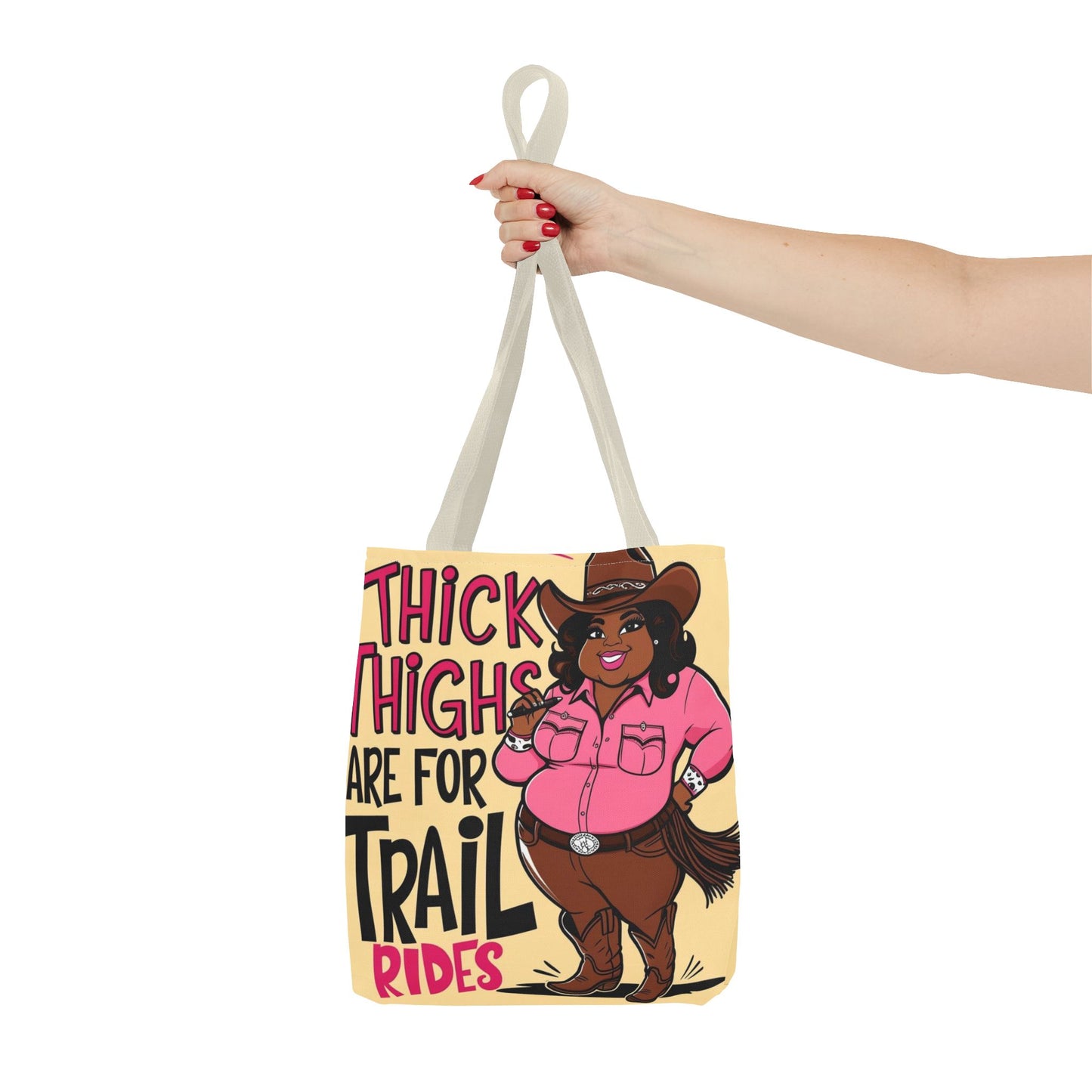 Thick Thighs Are For Trail Rides Tote Bag