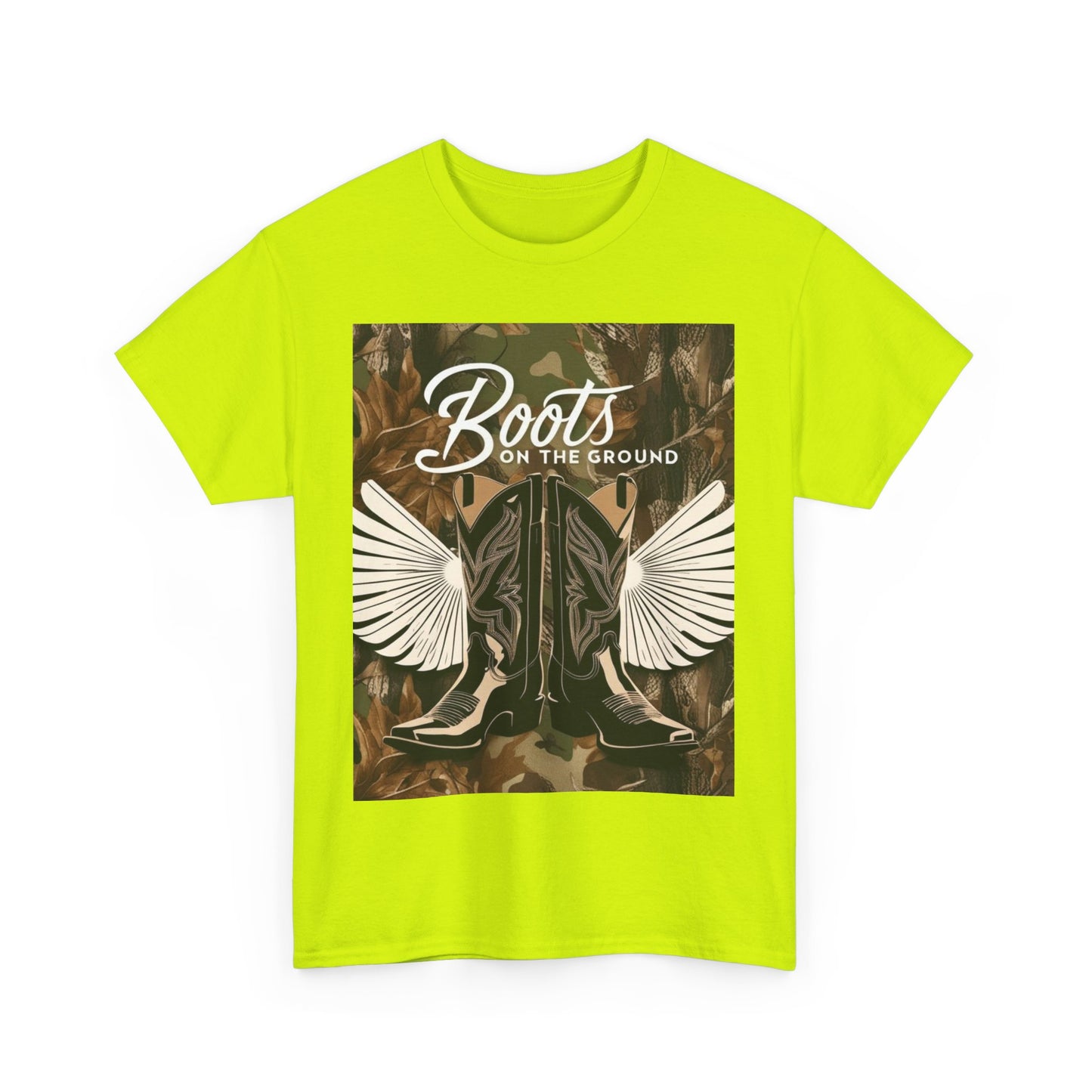 Boots On The Ground Unisex Cotton Tee