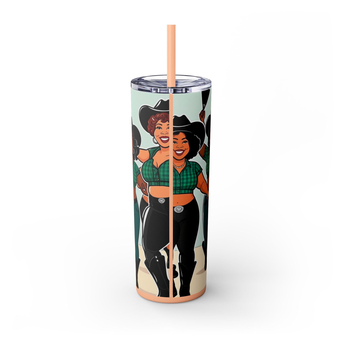 Group Dancers Skinny Tumbler 20oz with Straw