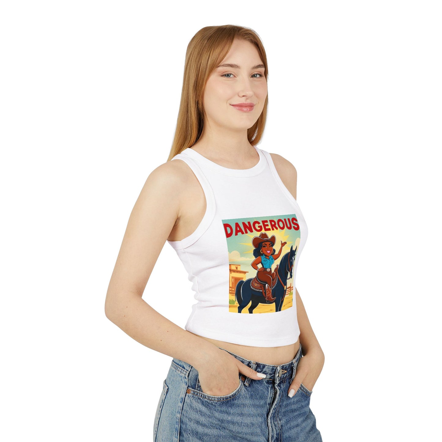 Dangerous Cowgirl Racer Tank Top