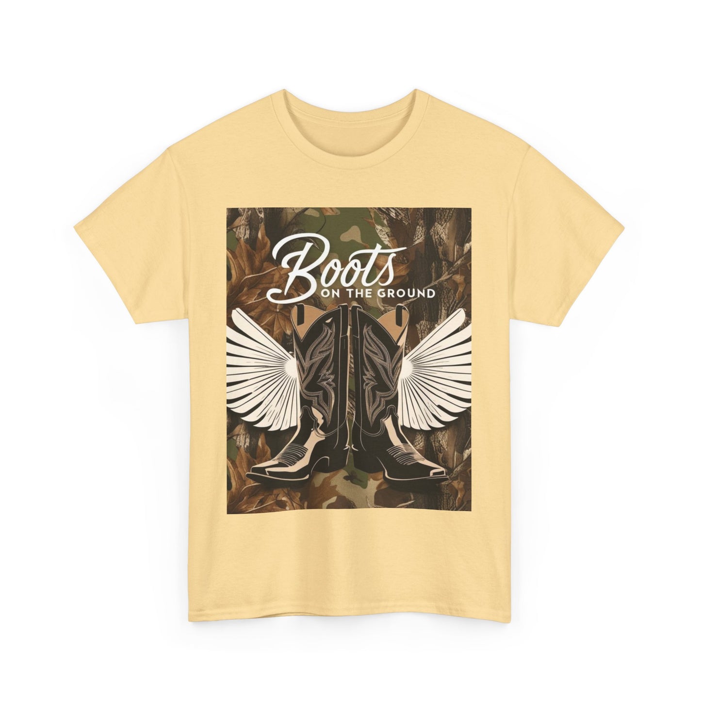 Boots On The Ground Unisex Cotton Tee