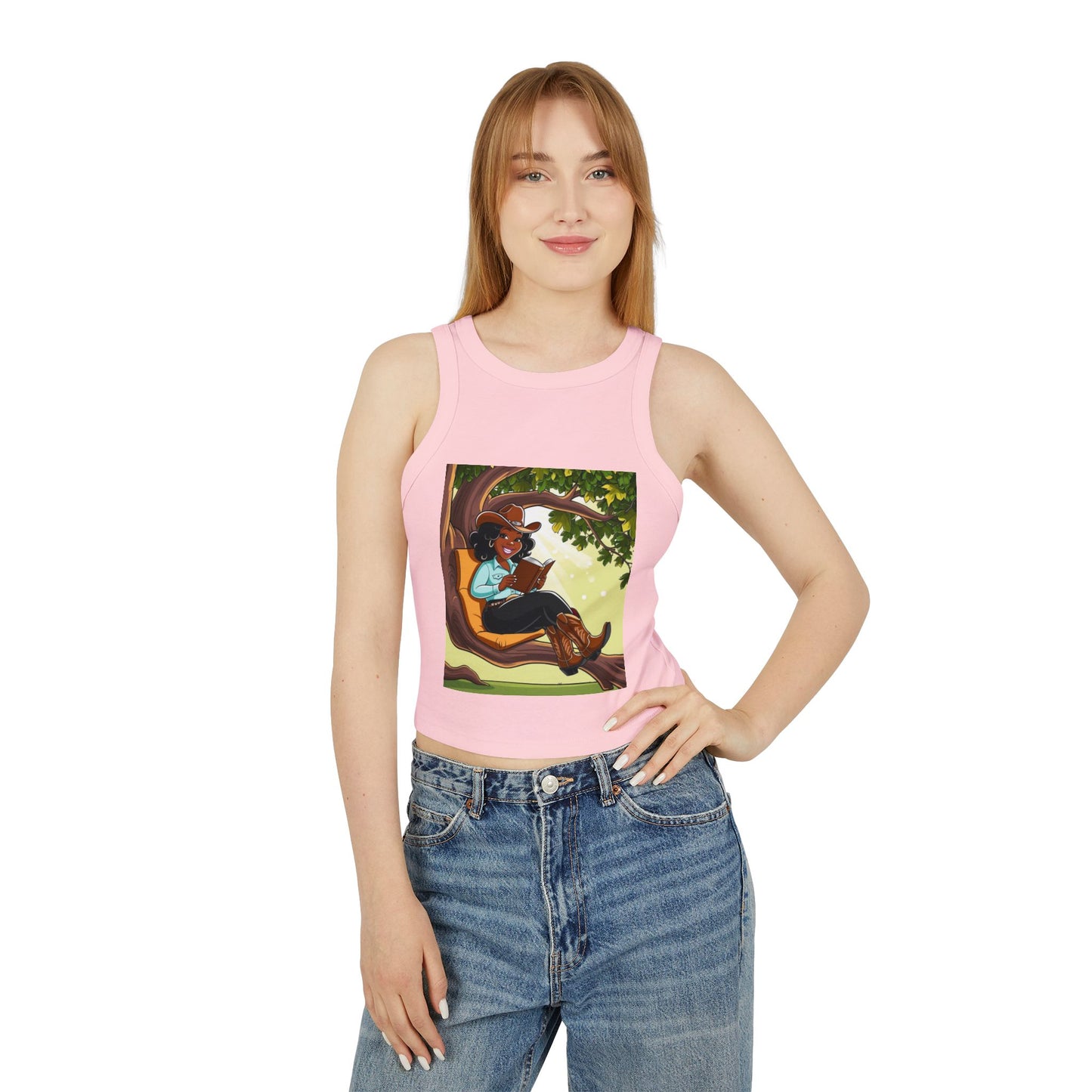 Country Nerdin' Racer Tank Top for Women