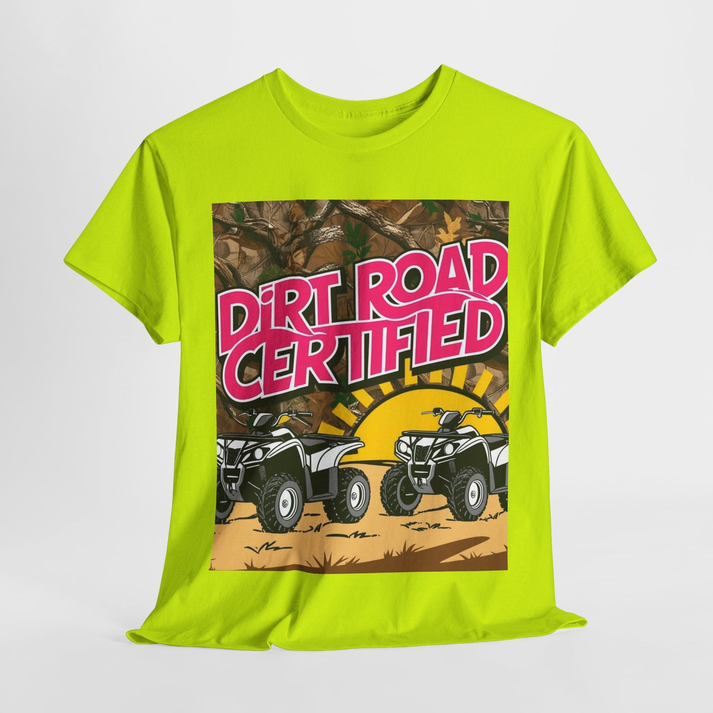 Dirt Road Certified Pink 2-More Colors Unisex Cotton Tee