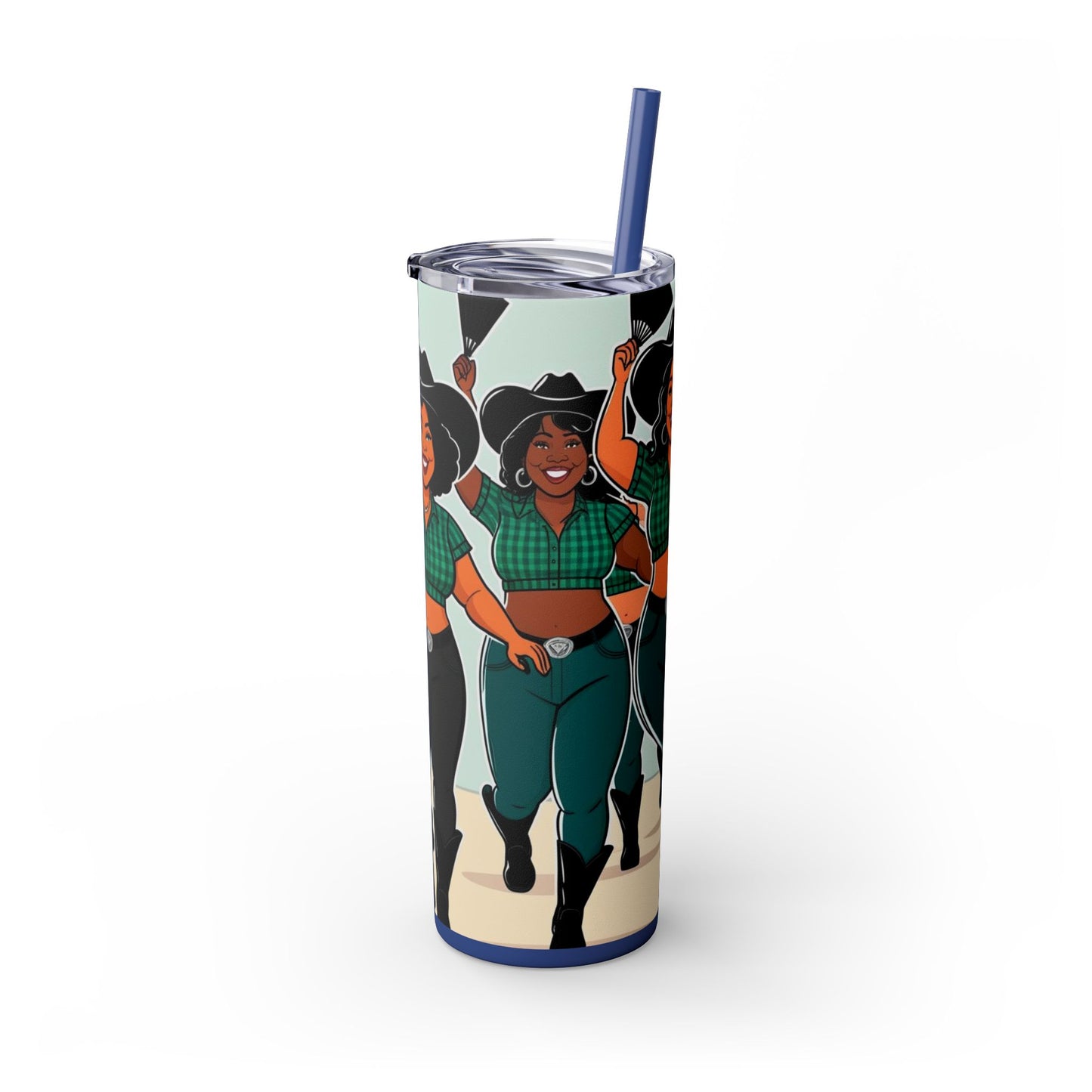 Group Dancers Skinny Tumbler 20oz with Straw
