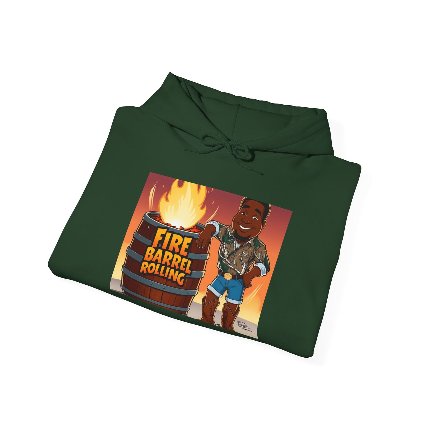 Fire Barrel Rolling Unisex Hoodie