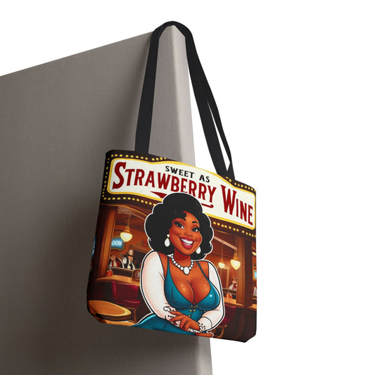 Sweet as Strawberry Wine Tote Bag