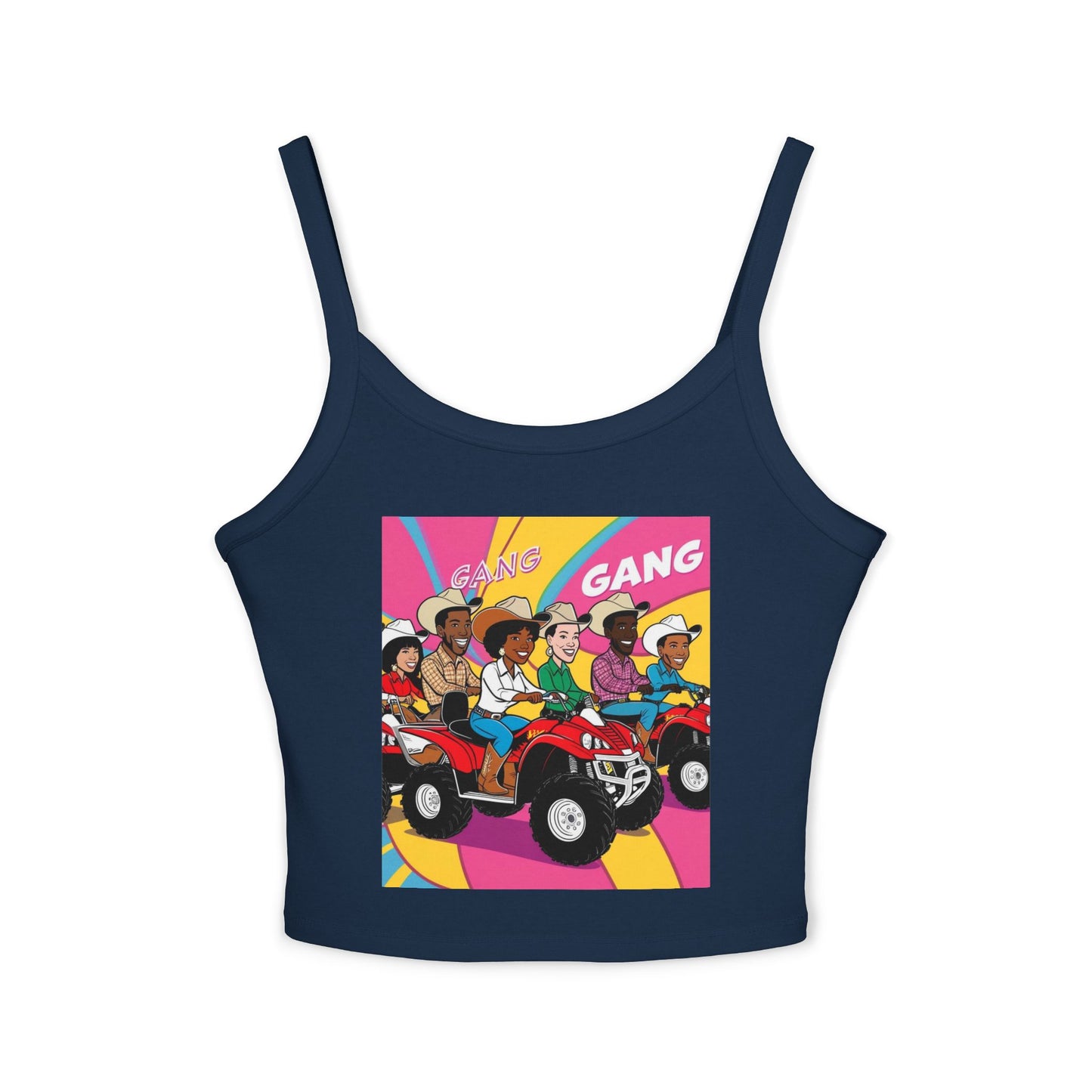 Retro Quad Gang Women's Spaghetti Strap Tank Top