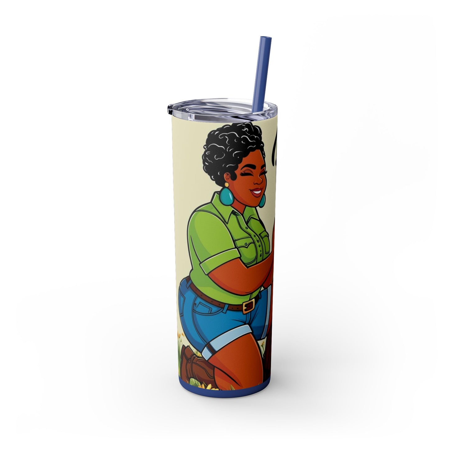 Prayer Warrior  20oz Skinny Tumbler with Straw