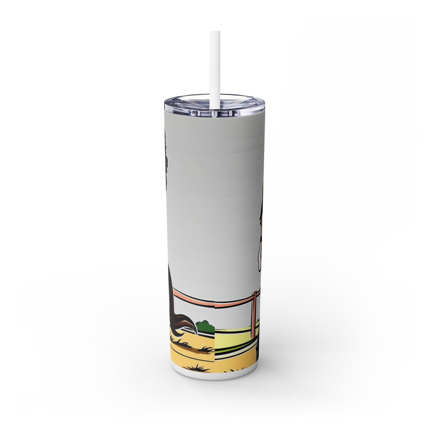 Confident Woman Skinny Tumbler with Straw - 20oz