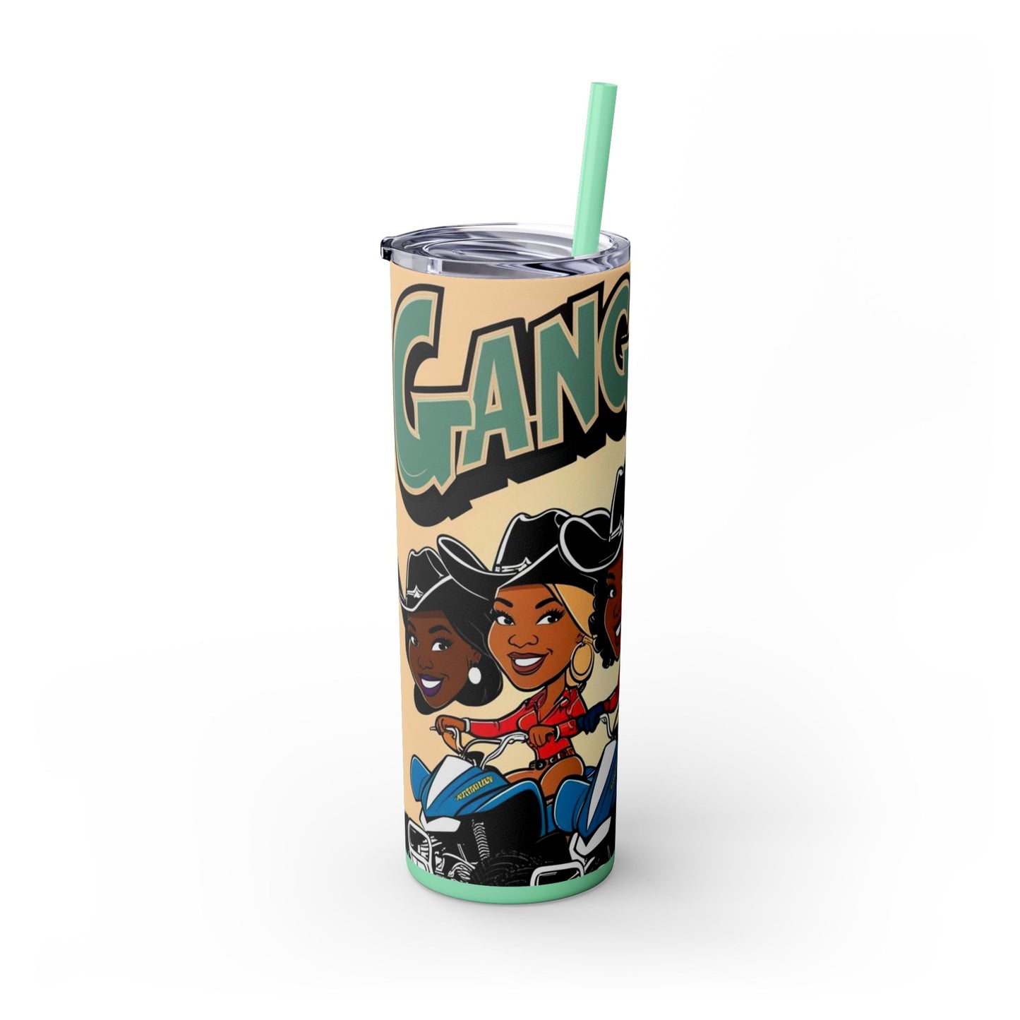Mixed Group Skinny Tumbler with Straw - 20oz
