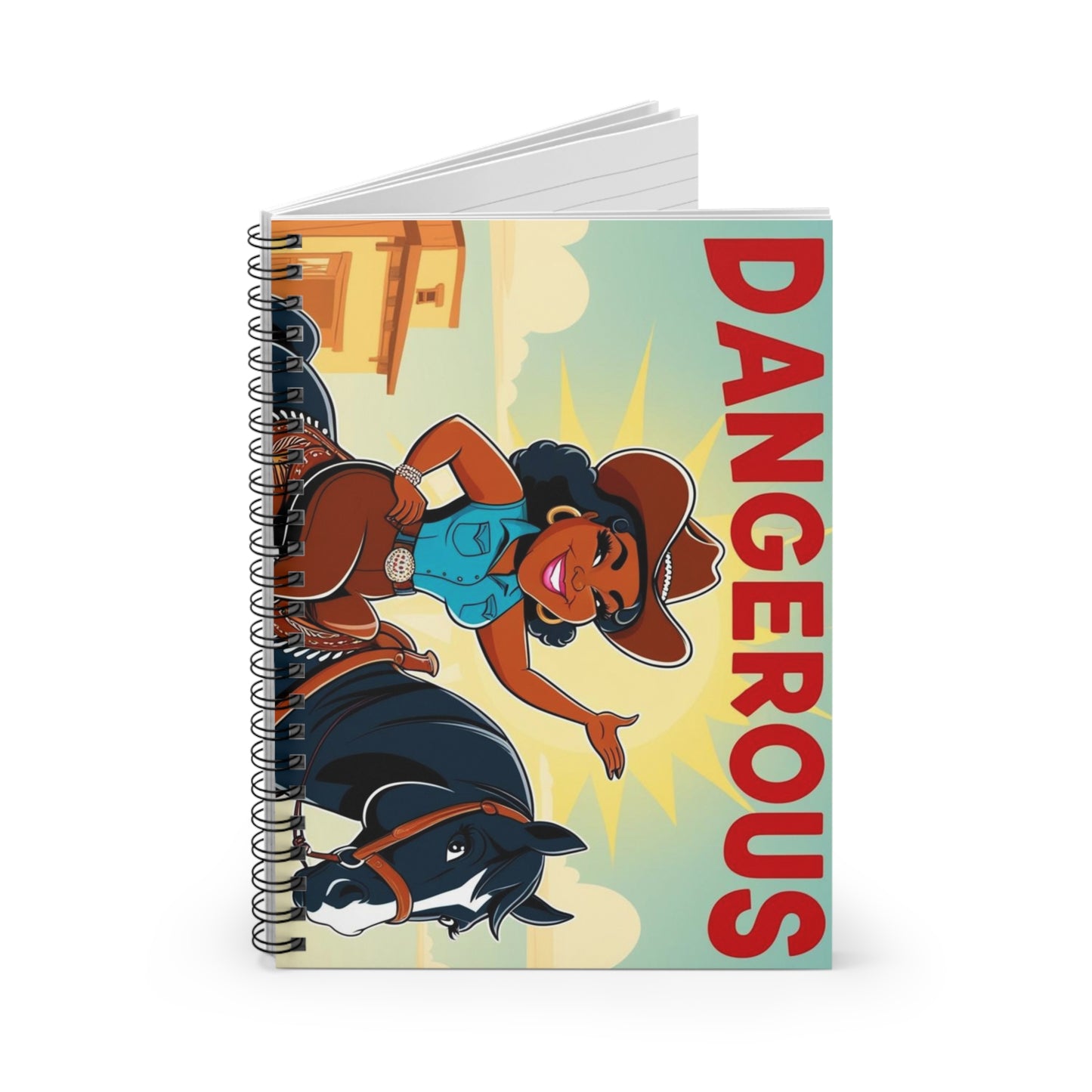 Dangerous Cowgirl Spiral Notebook