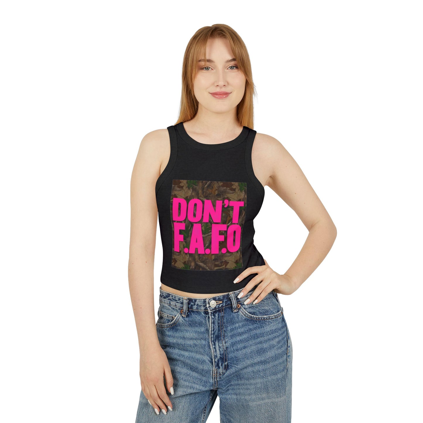 Don't F.A.F.O. Women's Racer Tank Top