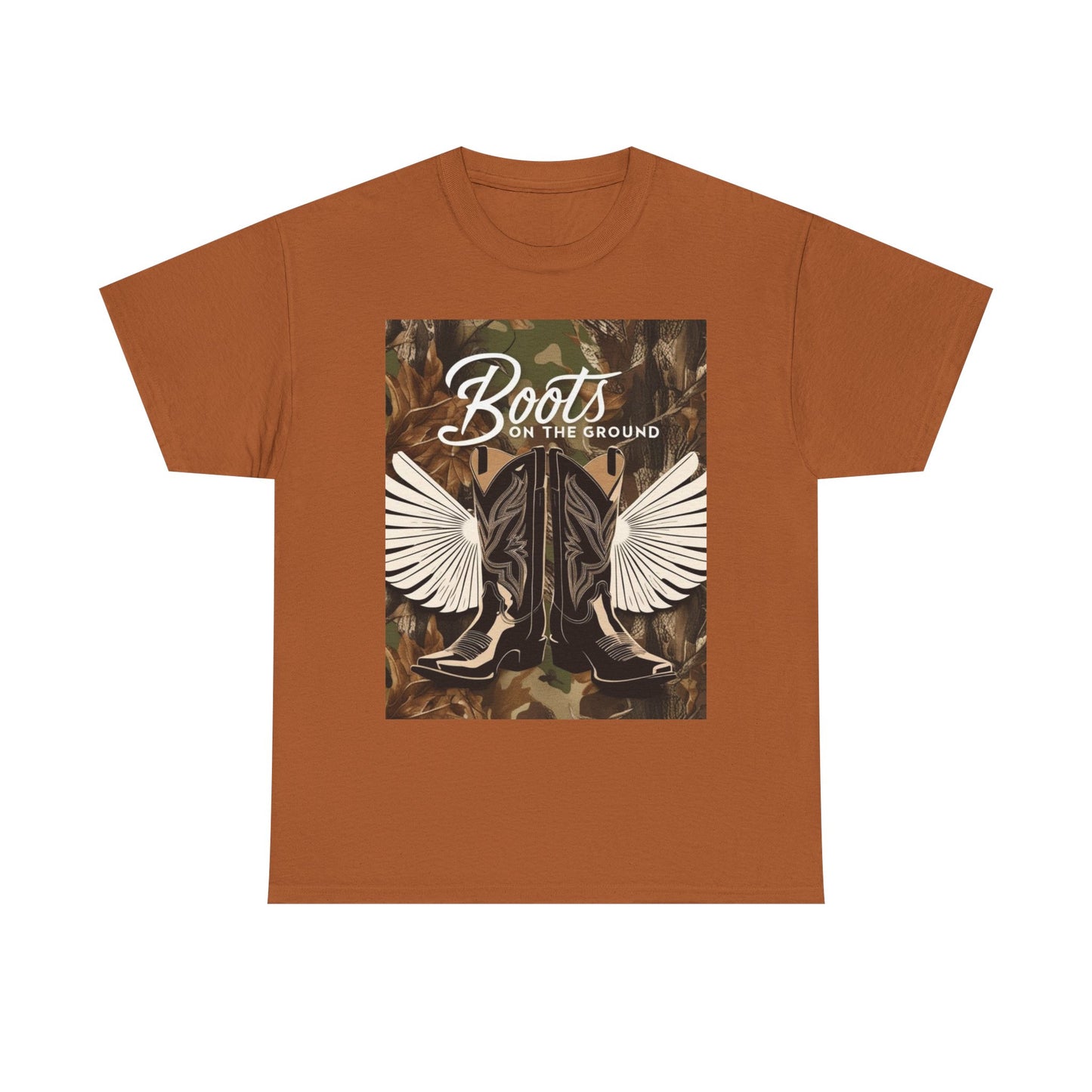 Boots On The Ground Unisex Cotton Tee