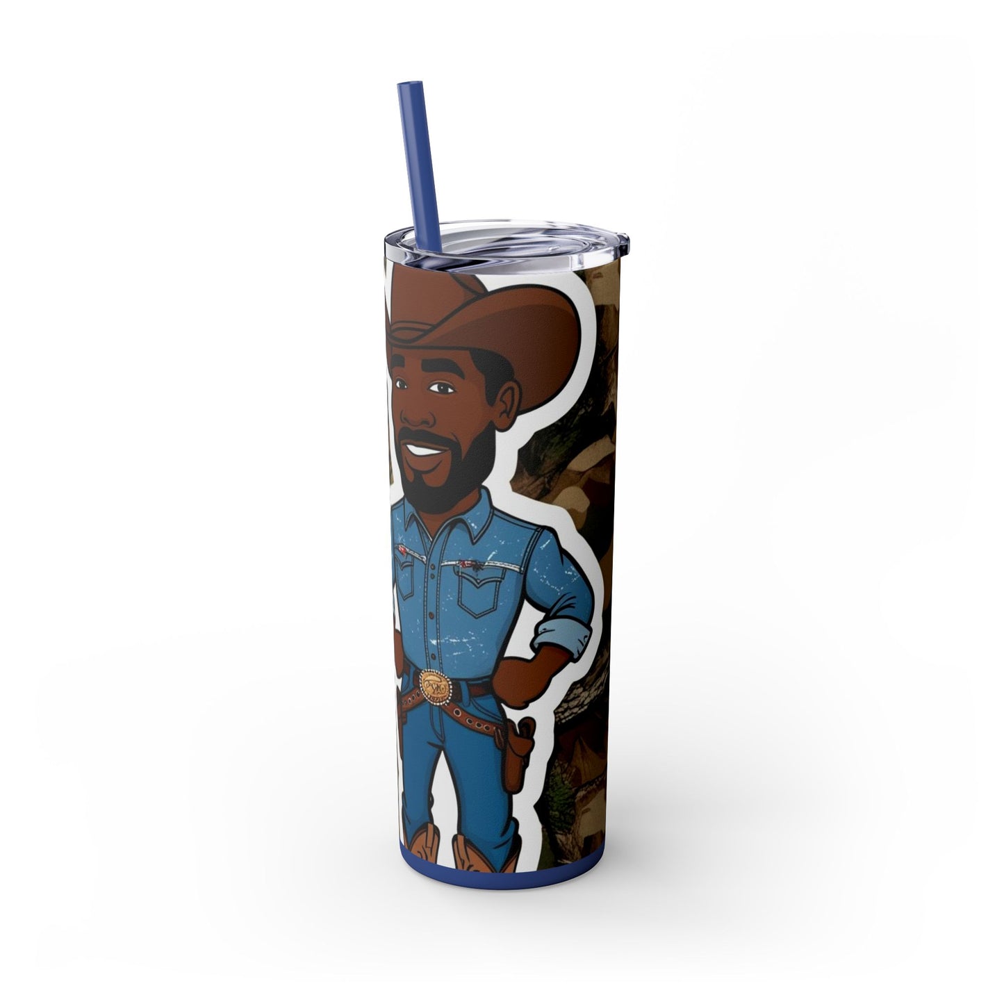 Country Boy DNA Skinny Tumbler with Straw - 20oz