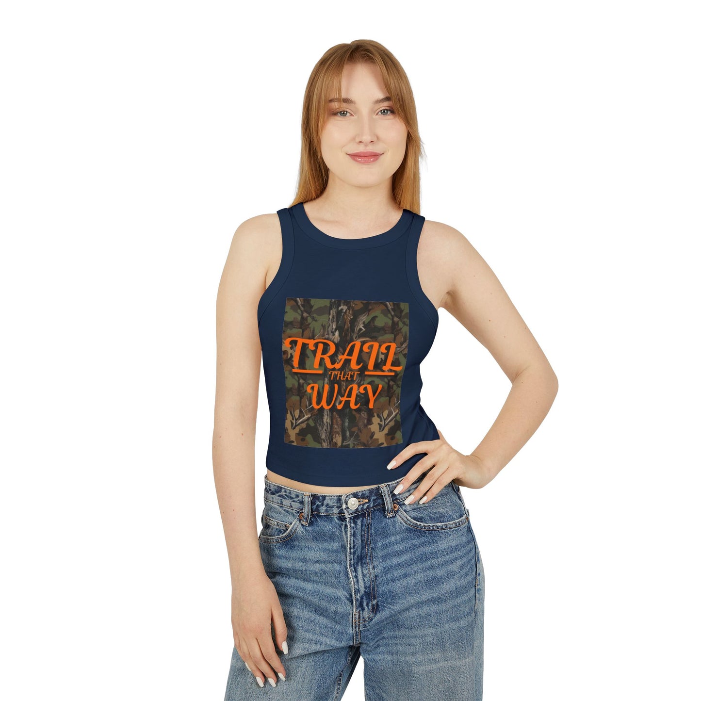 Trail That Way Women's Micro Rib Racer Tank Top