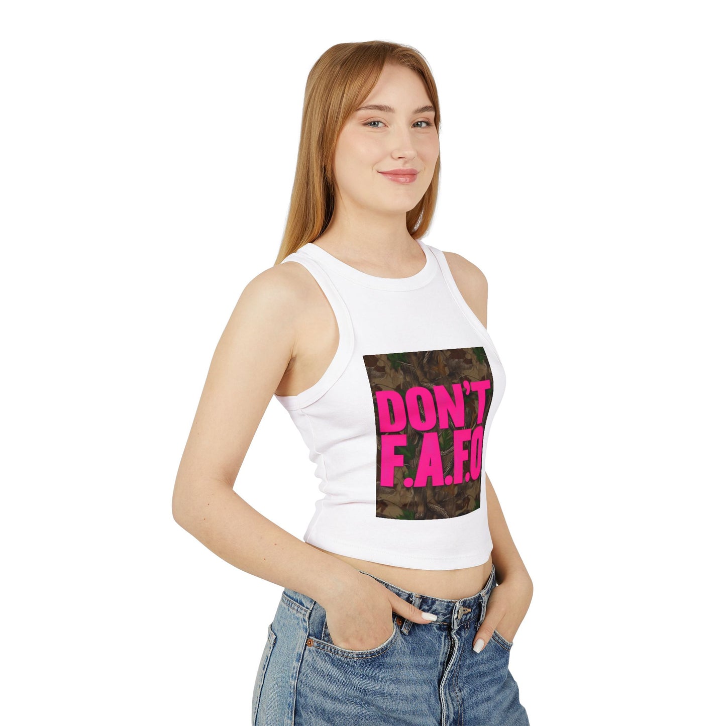 Don't F.A.F.O. Women's Racer Tank Top