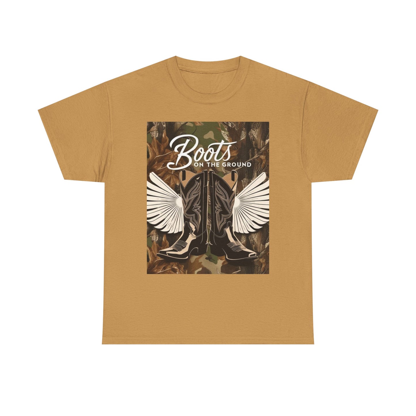 Boots On The Ground Unisex Cotton Tee