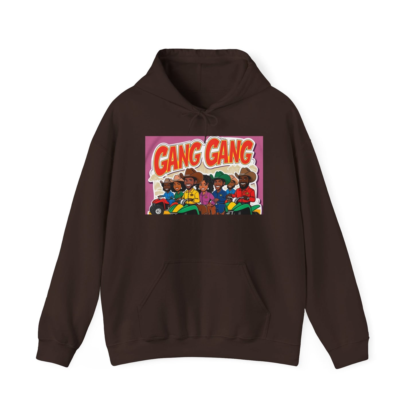 Group ATV Cartoon Graphic Hoodie