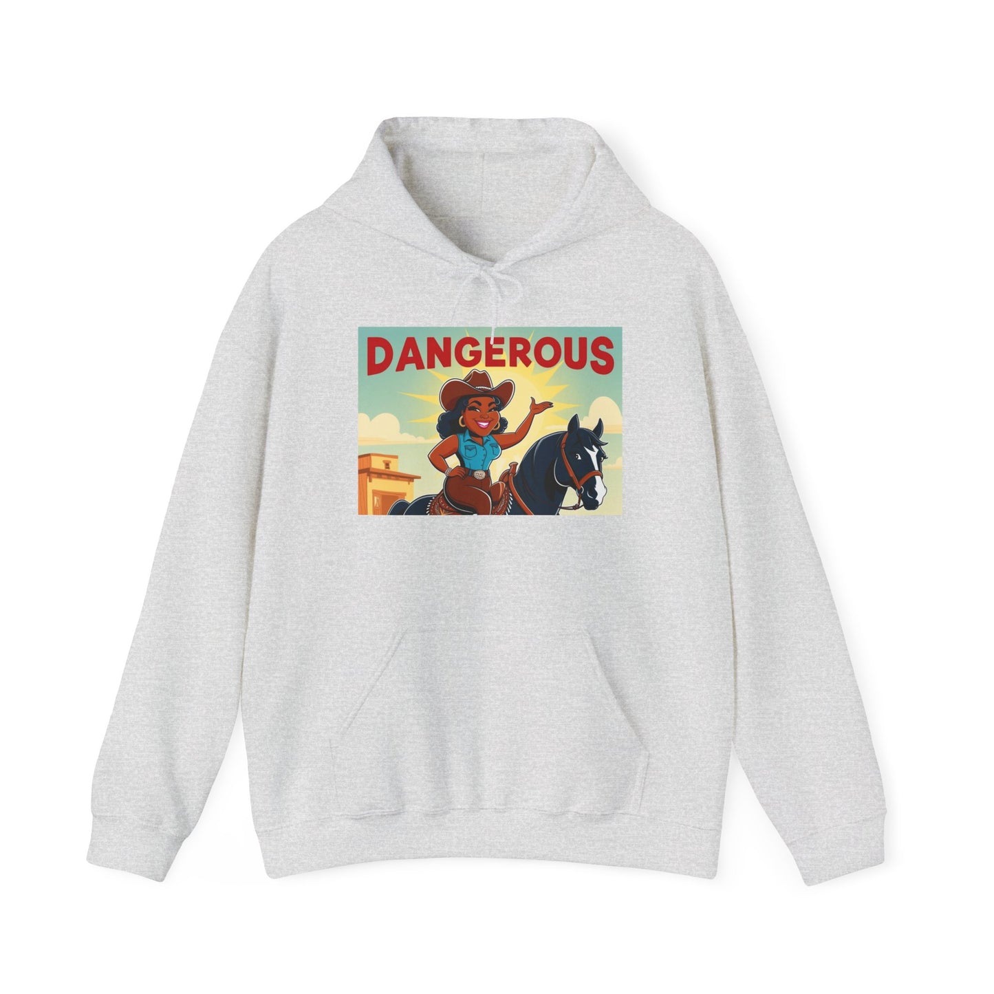 Dangerous Cowgirl Graphic Unisex Hoodie