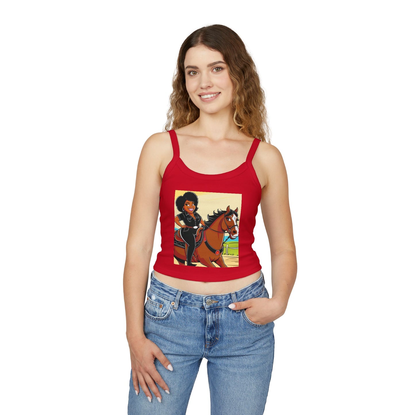 Sittin' Pretty Women's Spaghetti Strap Tank Top