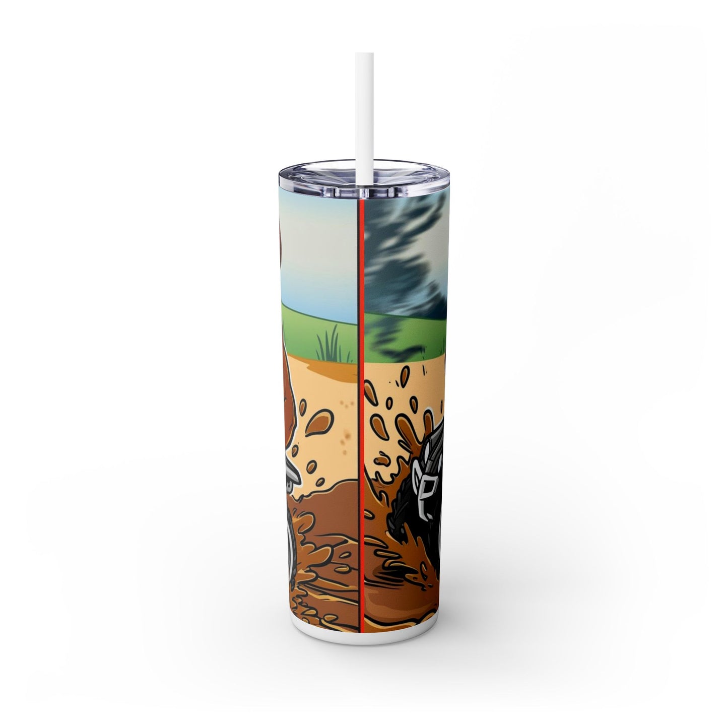 Big Boy Skinny Tumbler with Straw, 20oz
