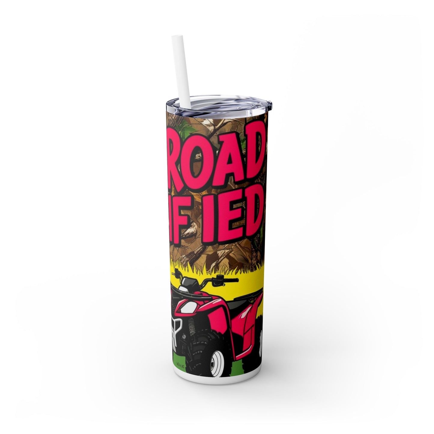 Dirt Road Certified Skinny Tumbler with Straw, 20oz