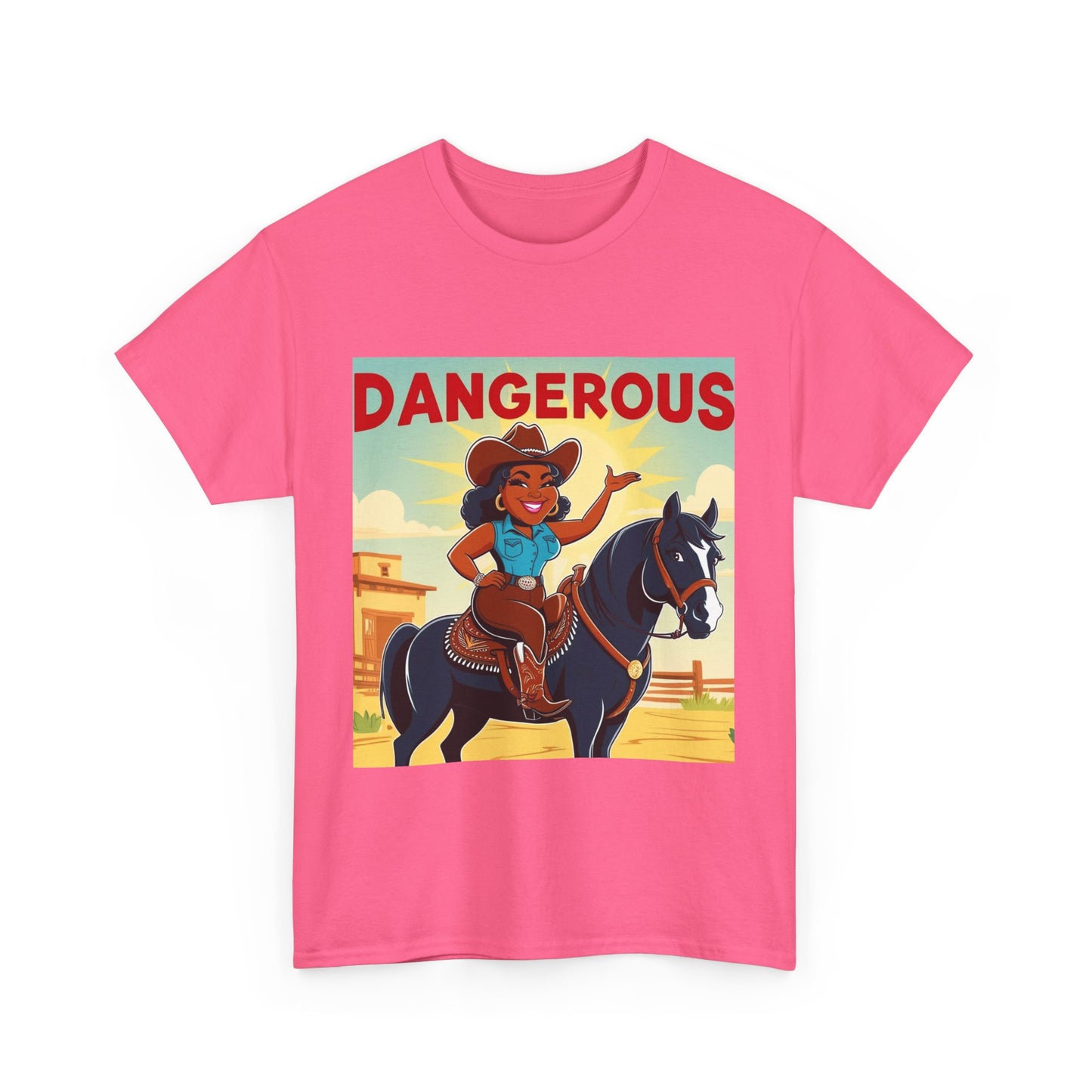 Dangerous Cowgirl 2-More Colors Unisex Cotton Tee