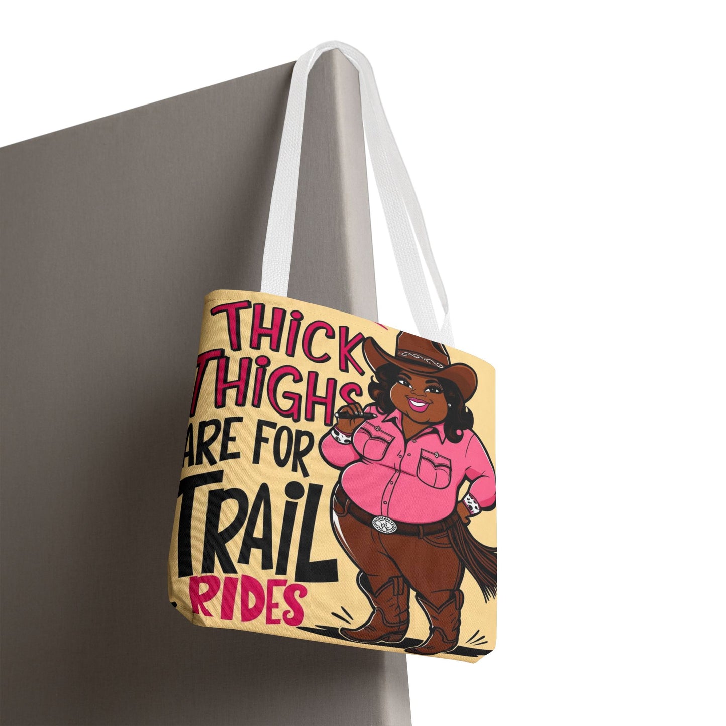 Thick Thighs Are For Trail Rides Tote Bag