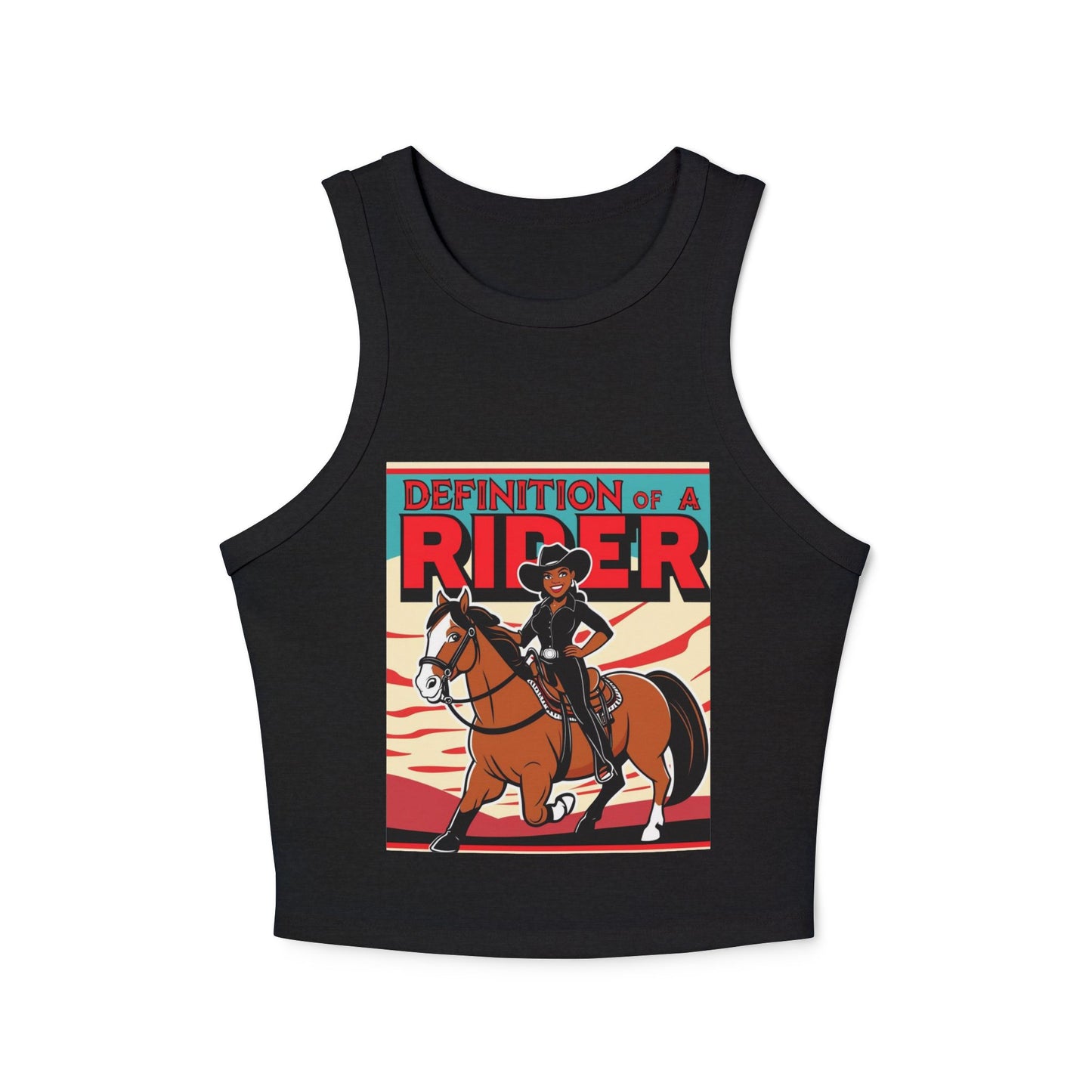 Definition of a Rider Racer Tank Top