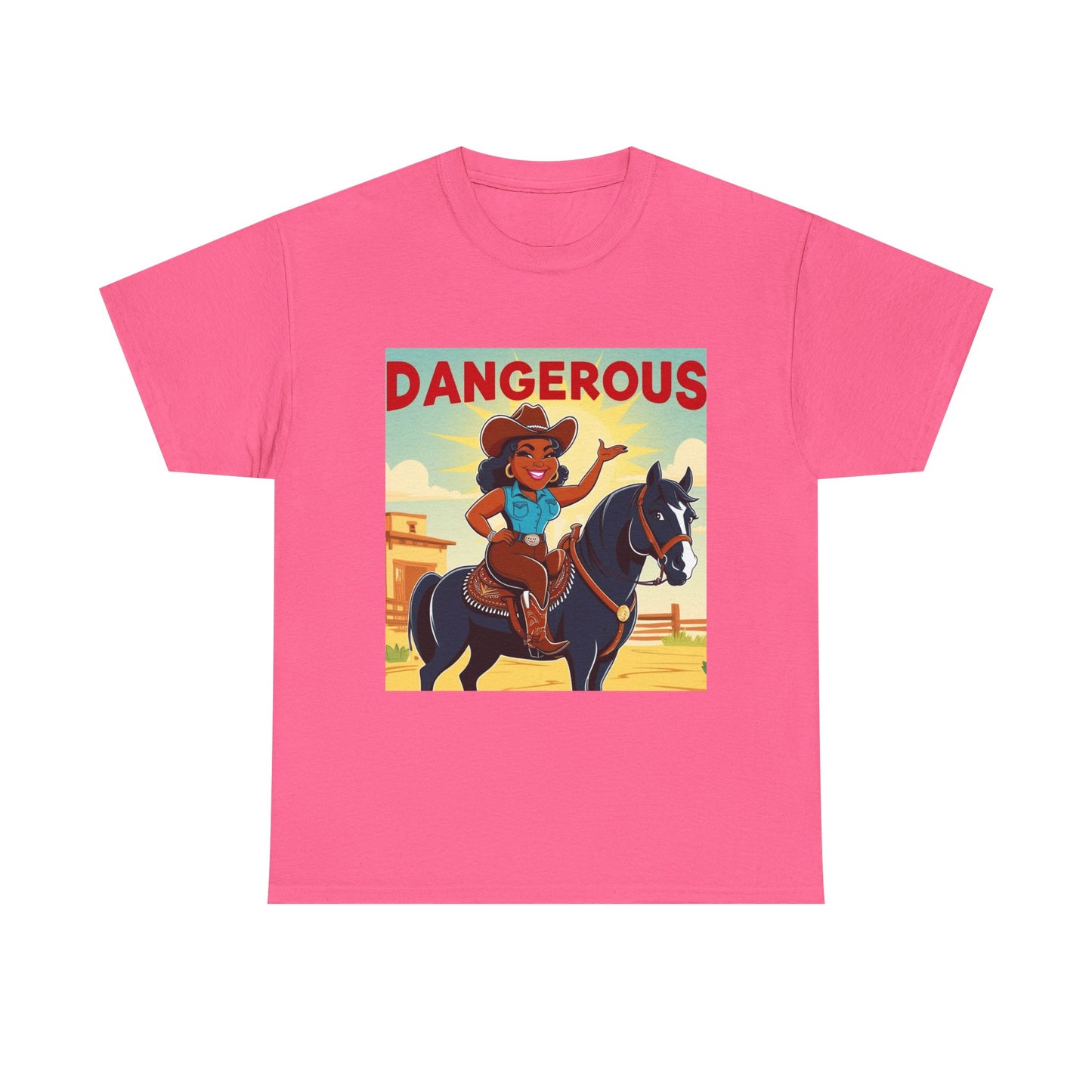 Dangerous Cowgirl 2-More Colors Unisex Cotton Tee