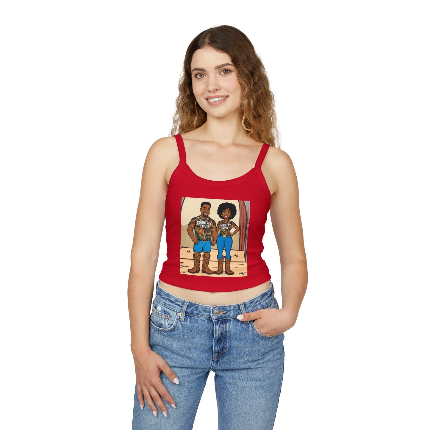 Country Lovin Women's Spaghetti Strap Tank Top