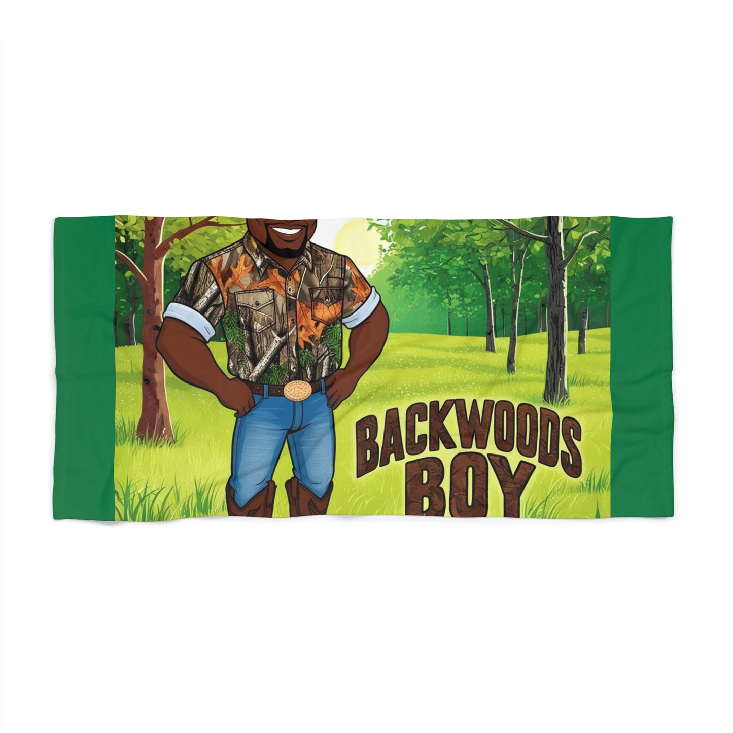 Backwoods Boy Beach Towel