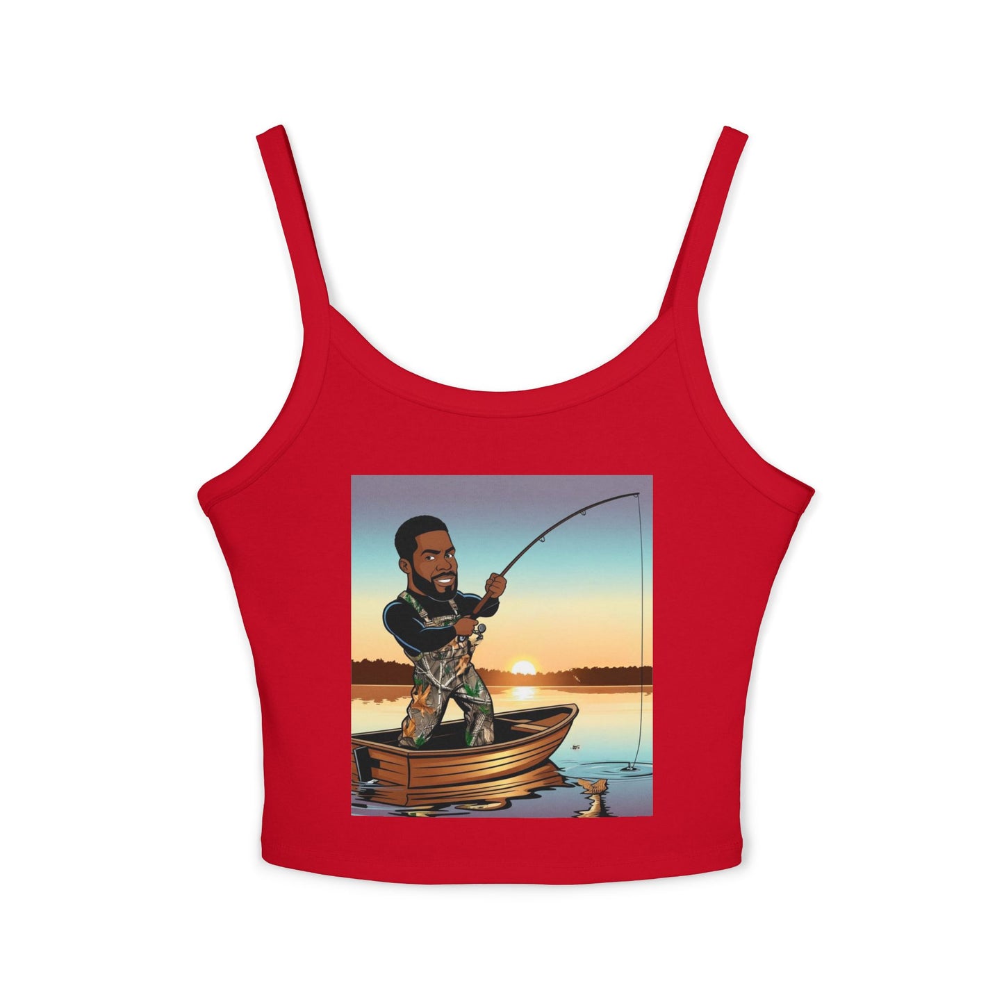 Handsome Fisherman Spaghetti Strap Tank Top