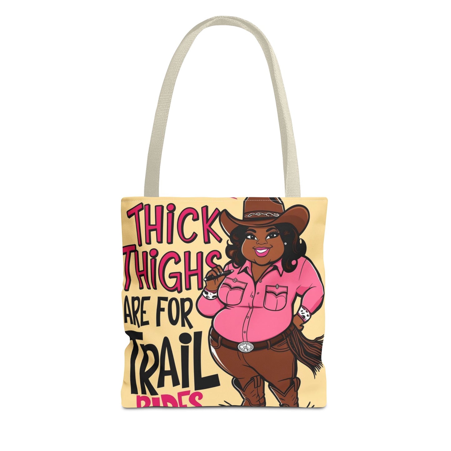 Thick Thighs Are For Trail Rides Tote Bag