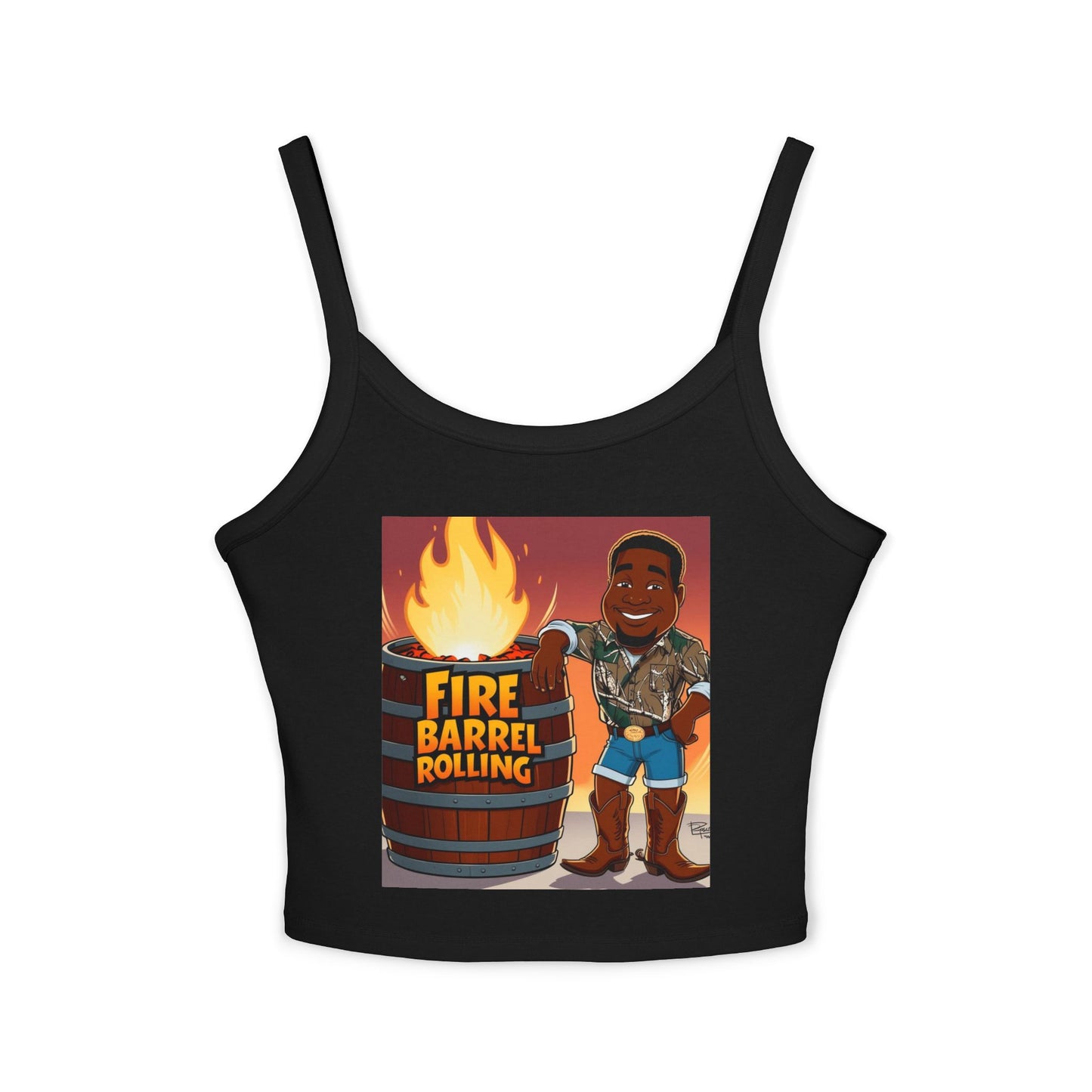 Fire Barrel Rolling Women's Spaghetti Strap Tank Top