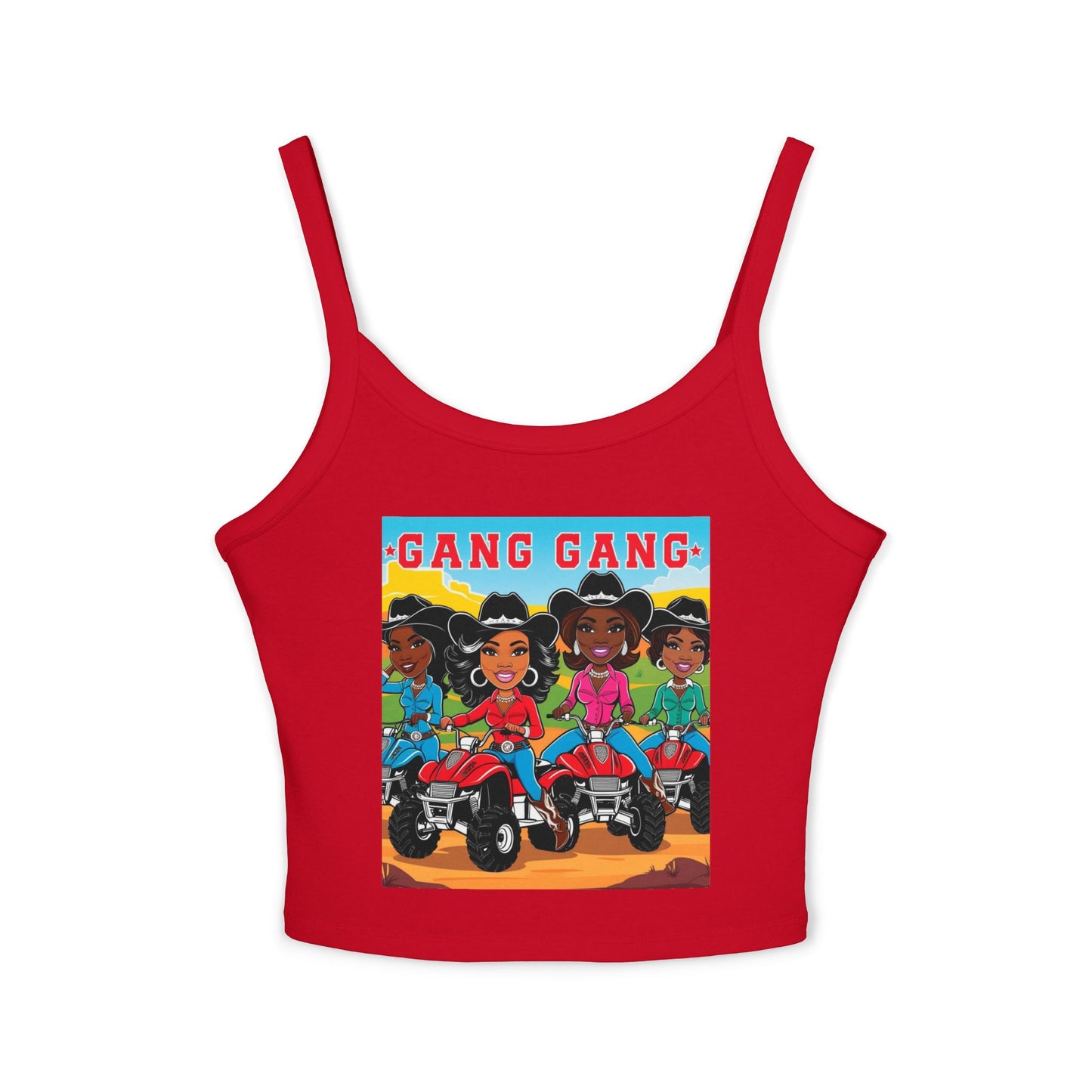 Cowgirl Gang Spaghetti Strap Tank Top