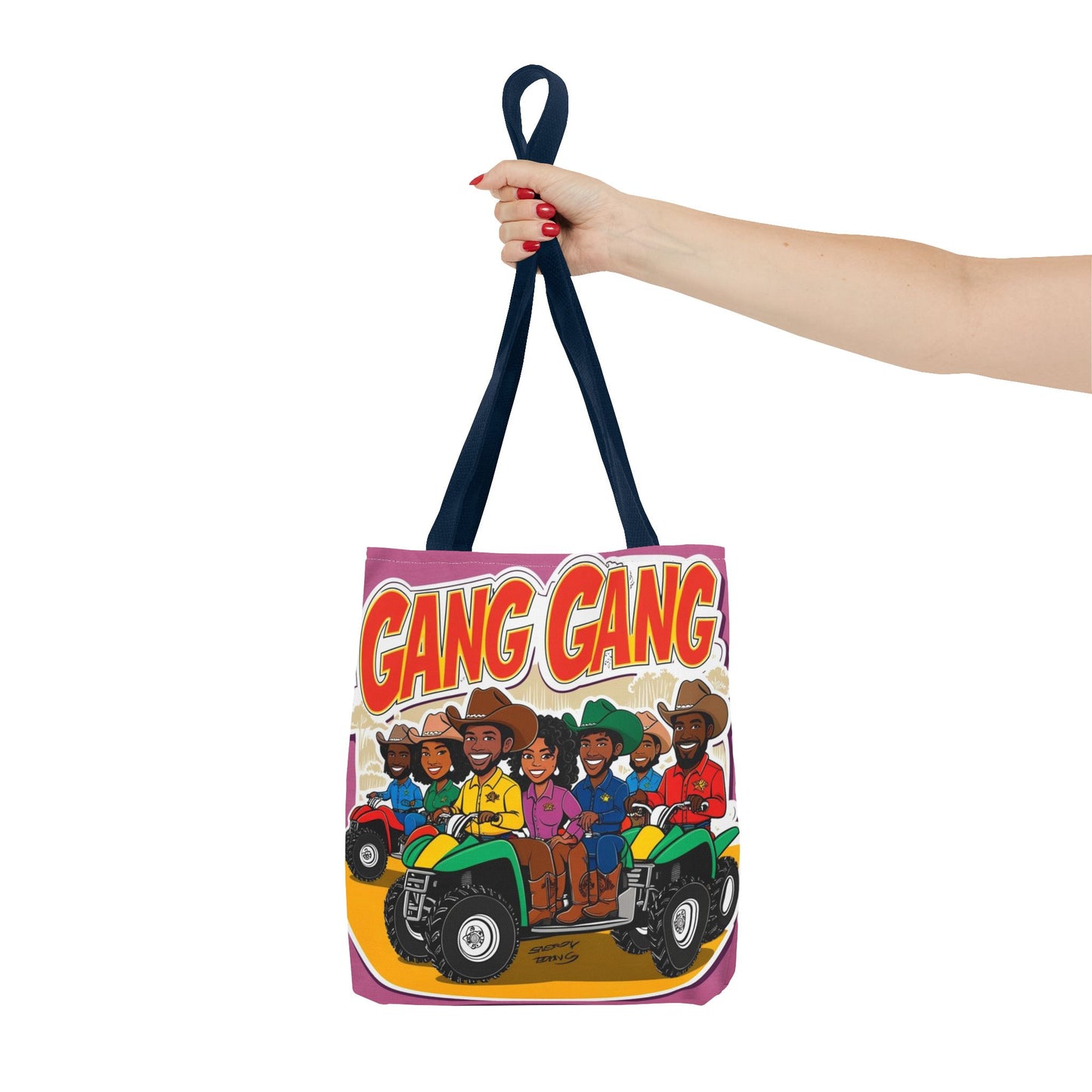 Group ATV Cartoon Tote Bag