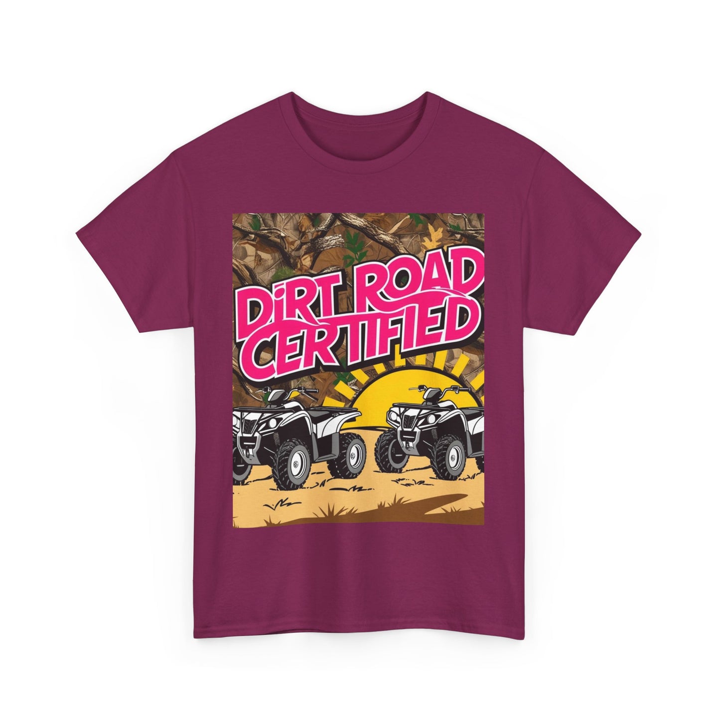 Dirt Road Certified Pink 2-More Colors Unisex Cotton Tee