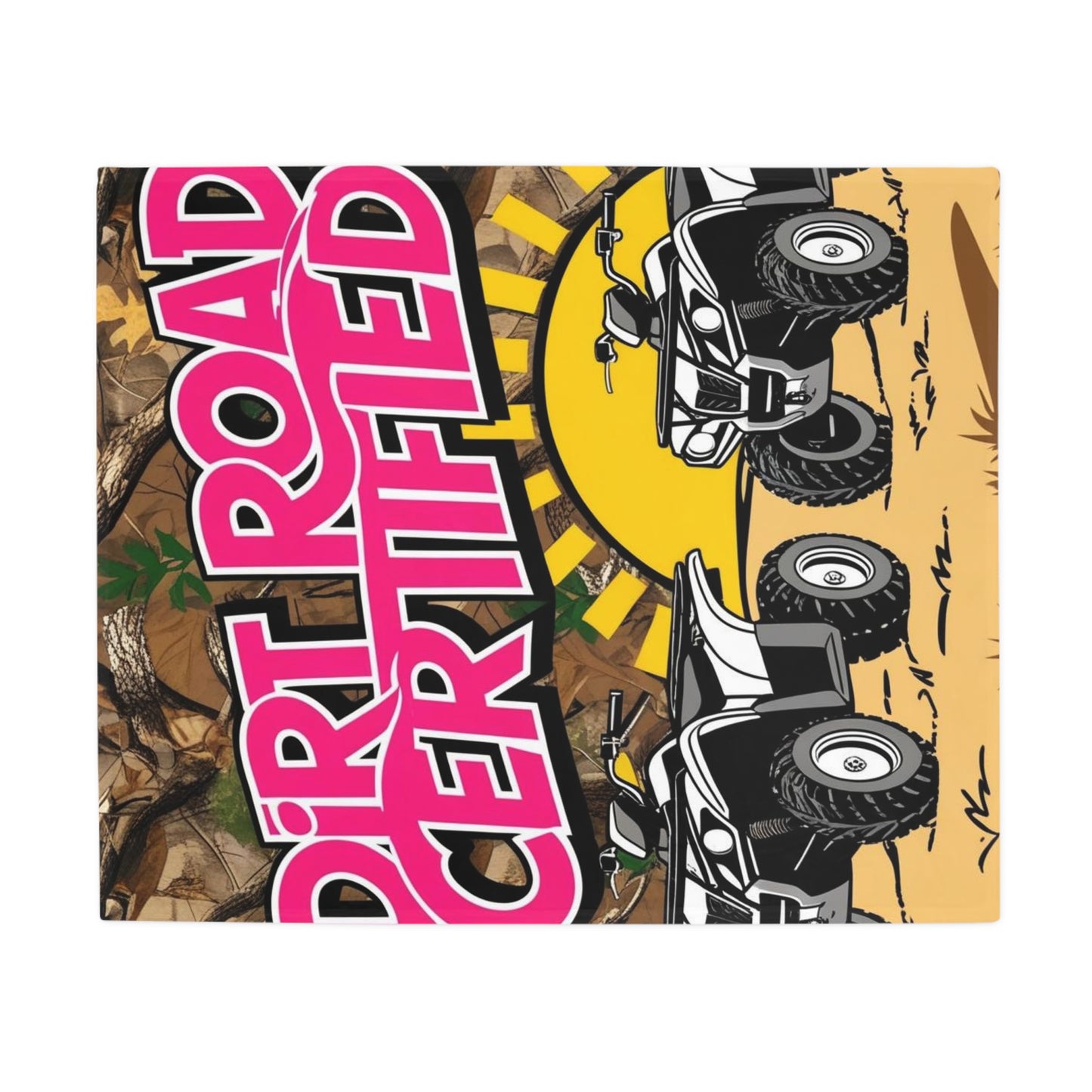 Dirt Road Certified Pink Plush Fleece Blanket