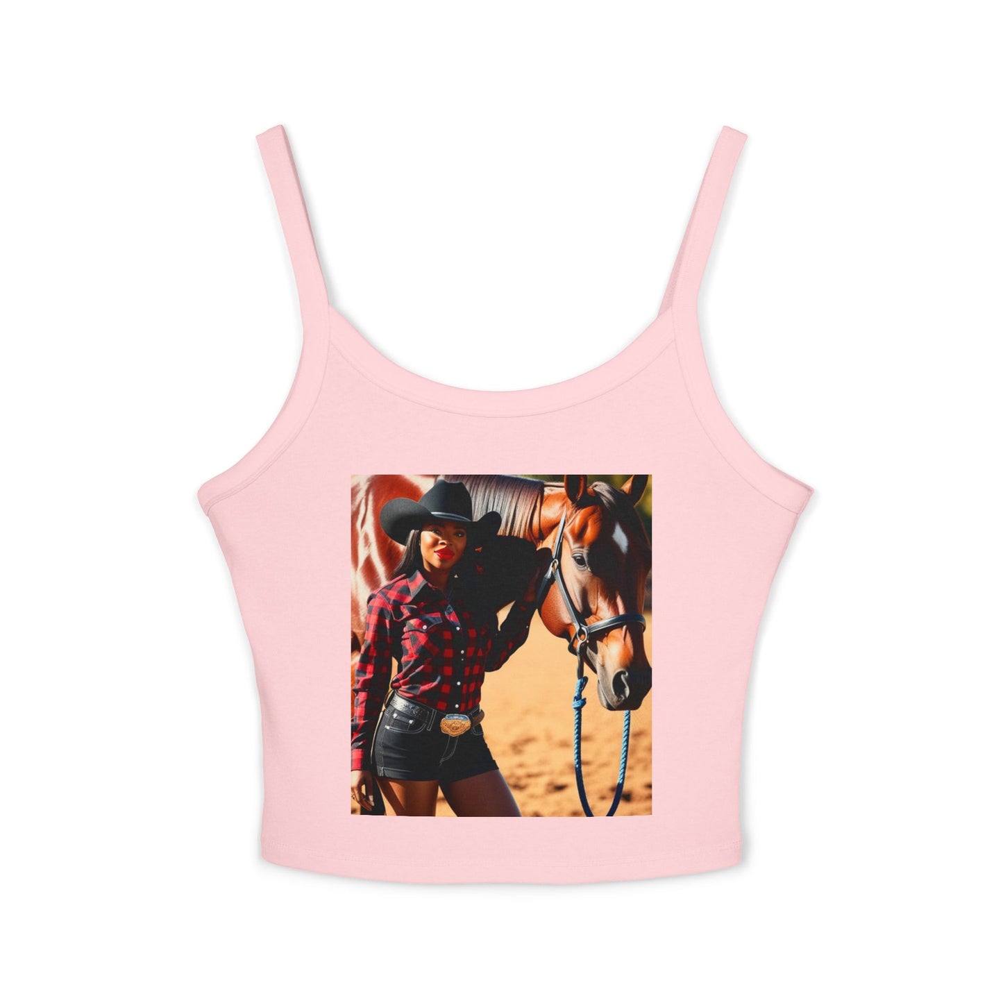 Black Beauty Spaghetti Strap Tank Top