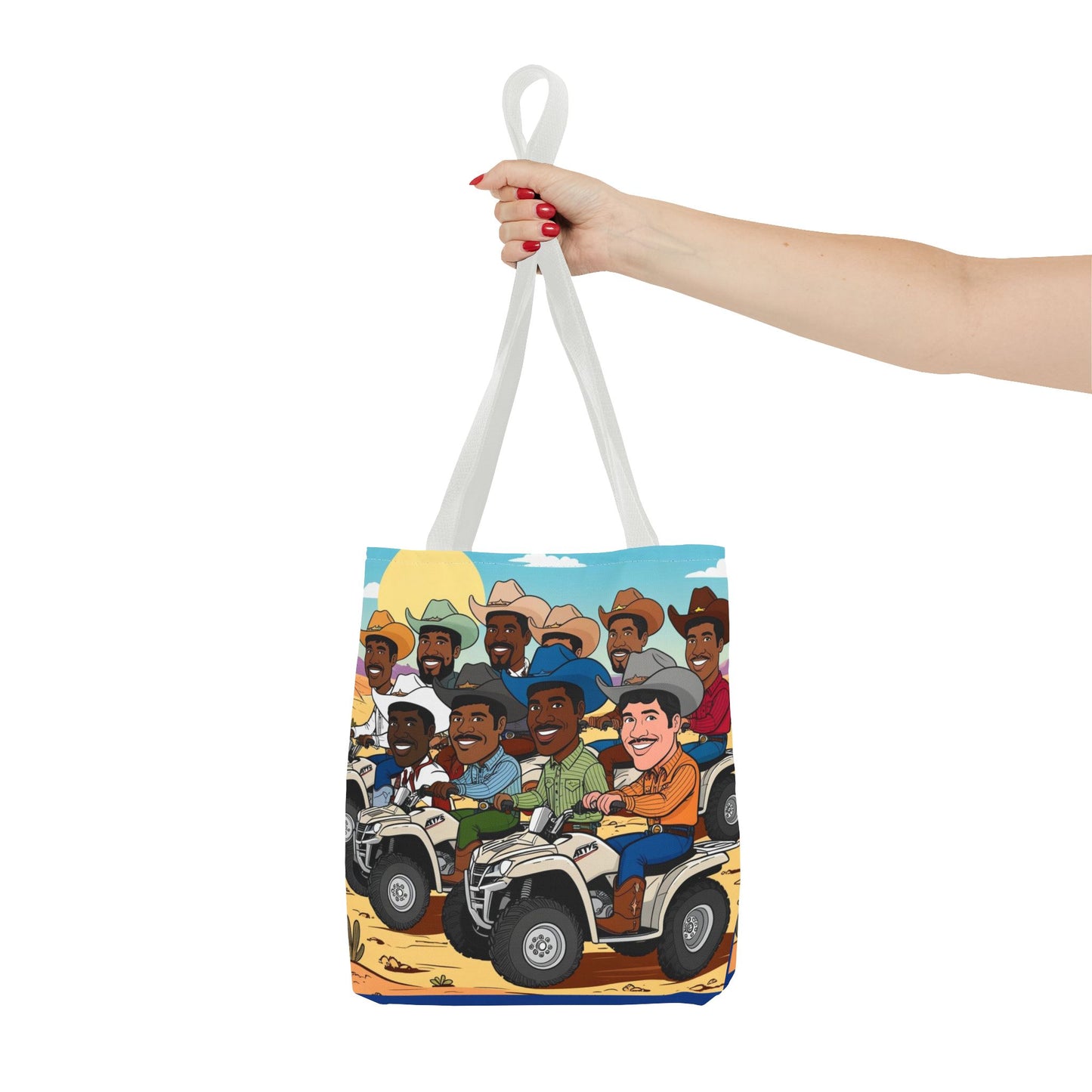 Retro Cowboy Adventure Tote Bag