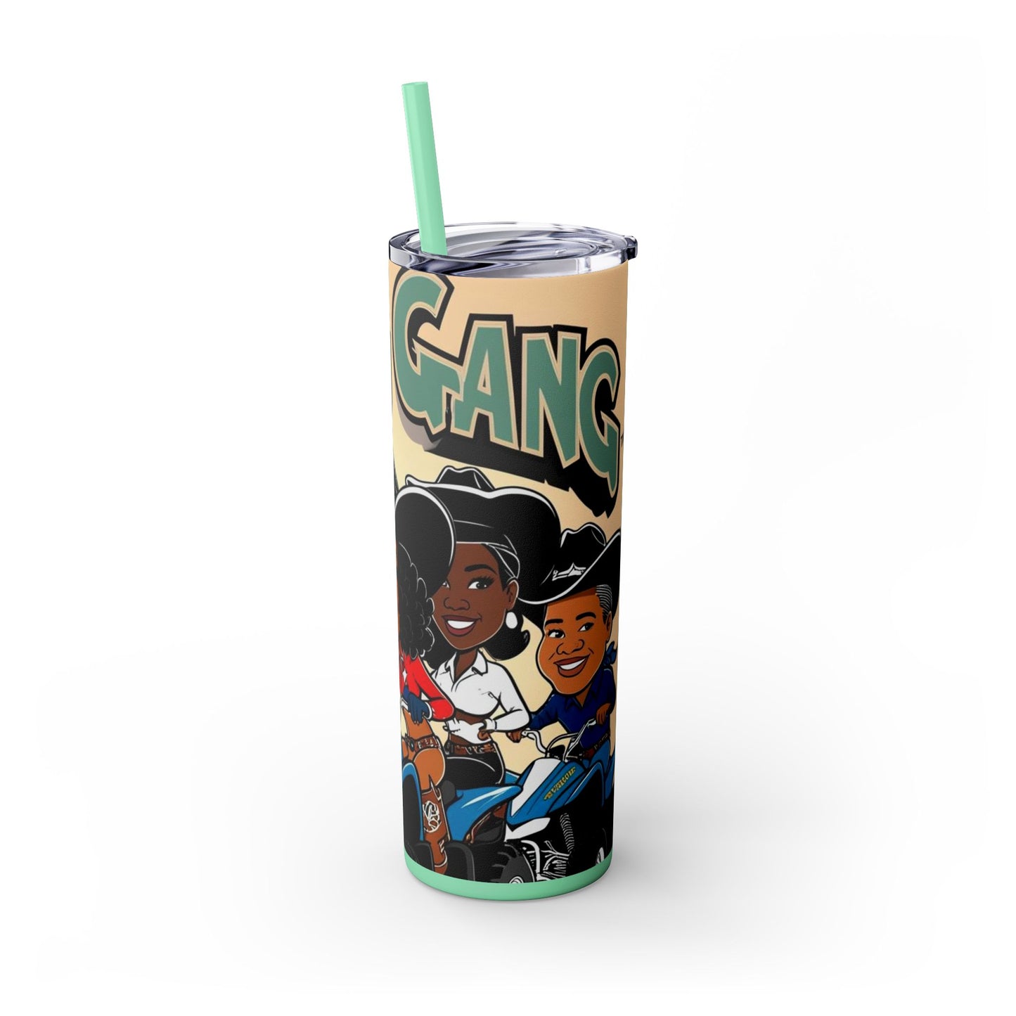 Mixed Group Skinny Tumbler with Straw - 20oz