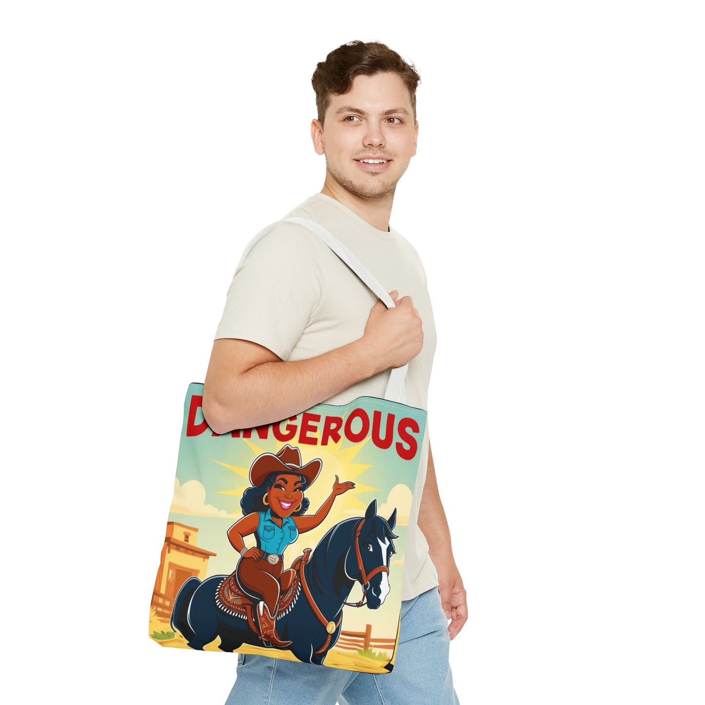 Dangerous Cowgirl Tote Bag
