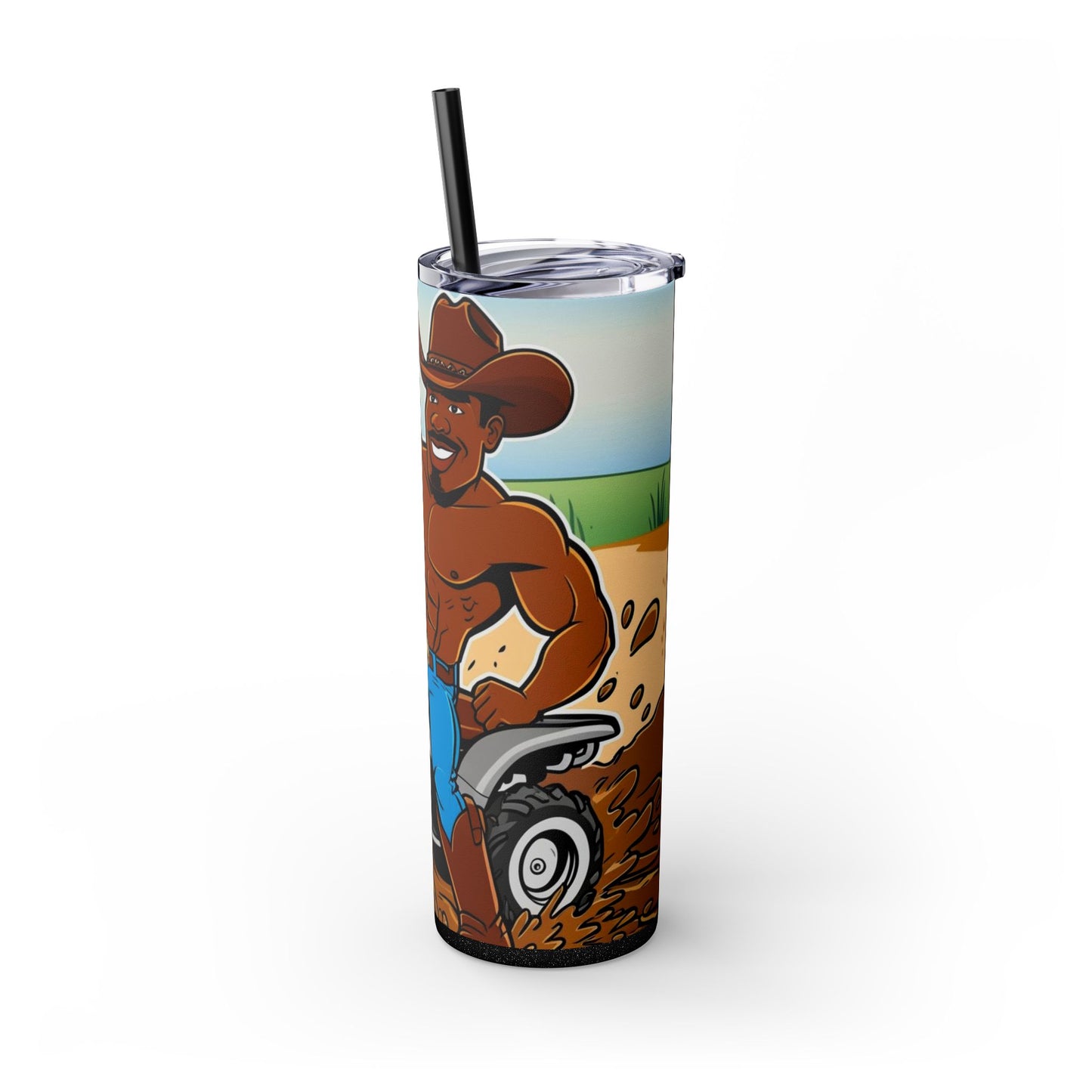 Big Boy Skinny Tumbler with Straw, 20oz